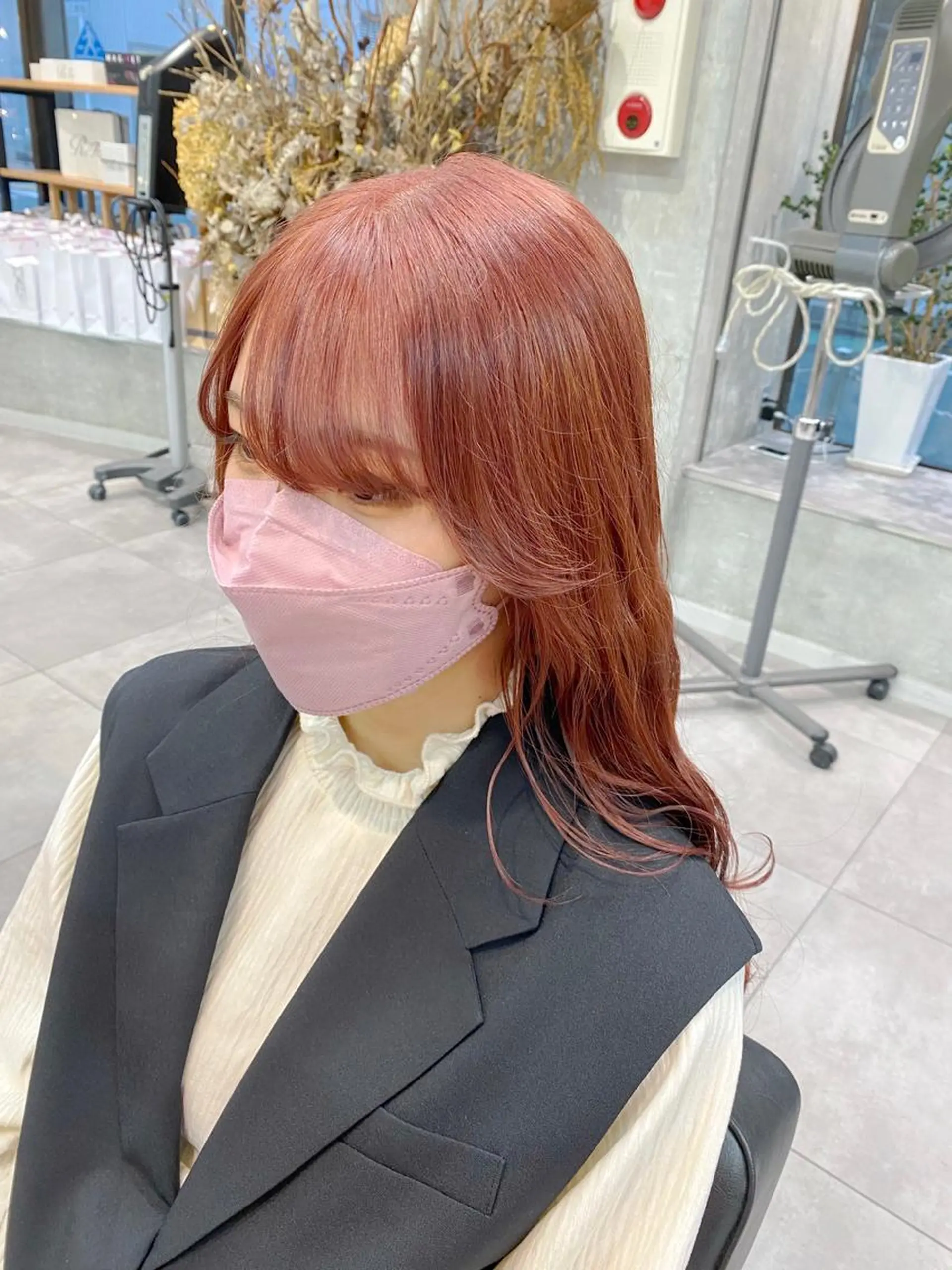 ロング カラー アッシュ ブラウンカラー ピンクカラー ピンクブラウン ブリーチ/髪質改善 🍀MASAKiのヘアスタイル