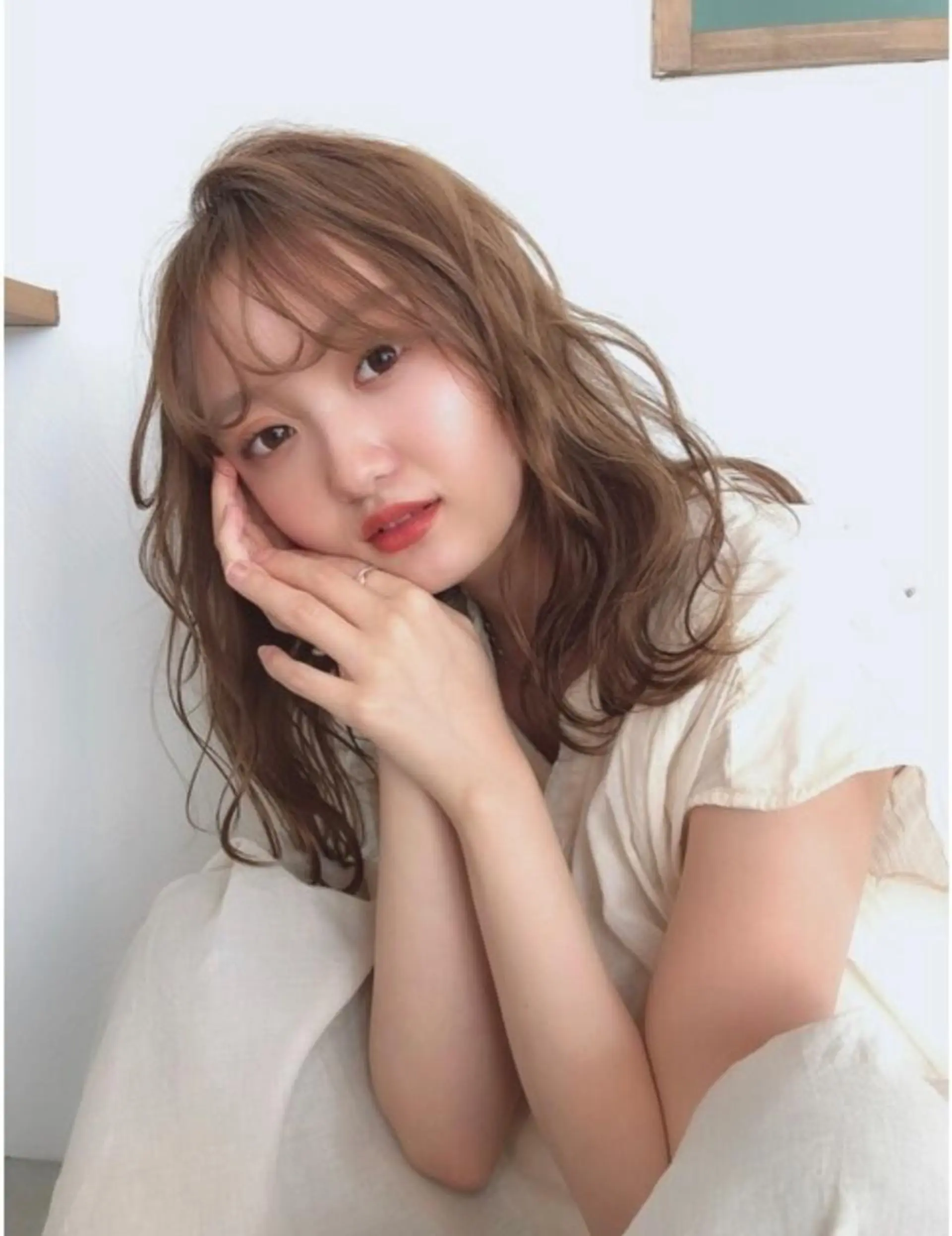 セミロング 濱崎 遼太のヘアスタイル