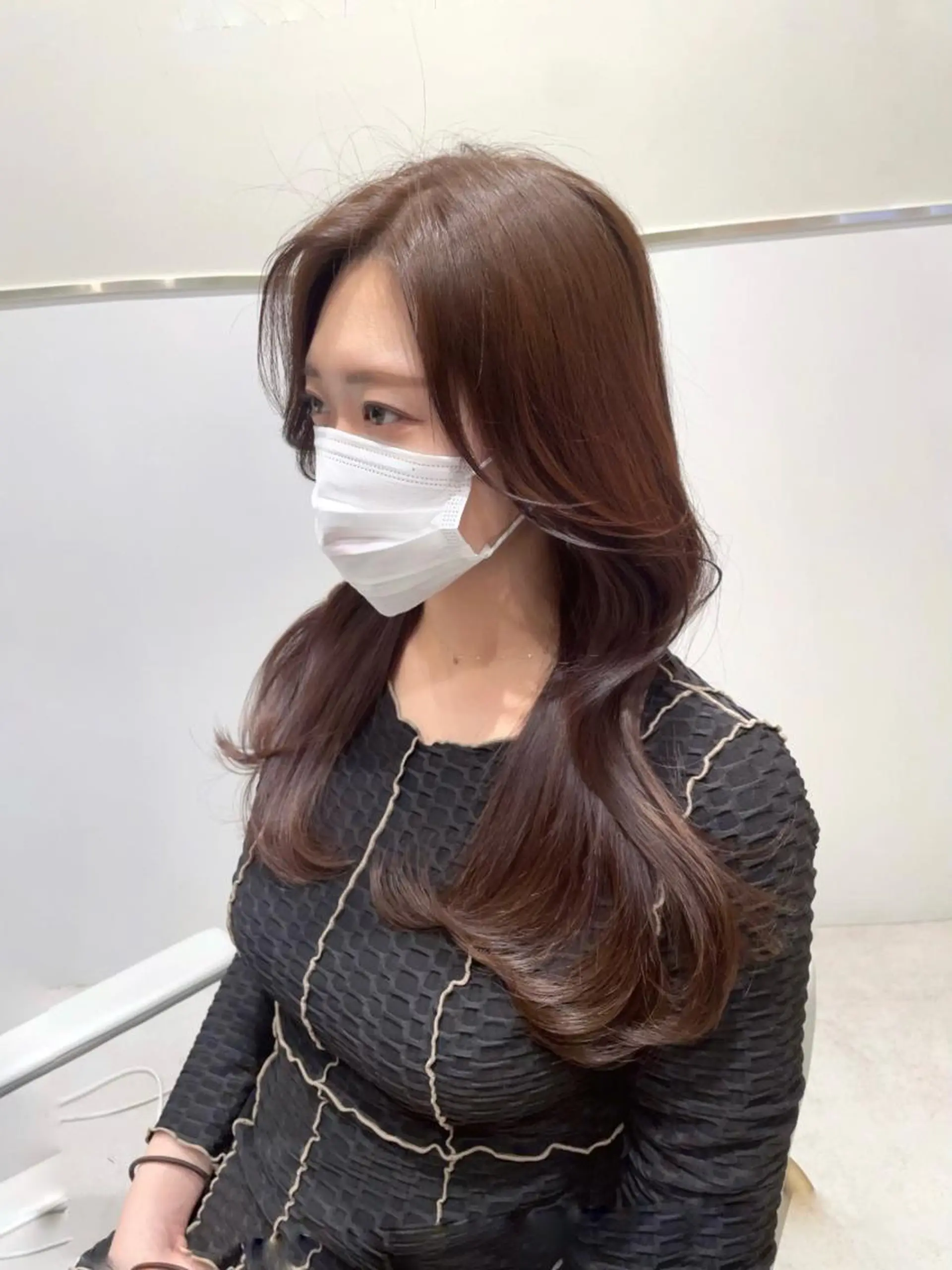 ロング カラー ヘアアレンジ Toiro所属・🤎小顔レイヤー /ベージュ🤎友香のヘアスタイル