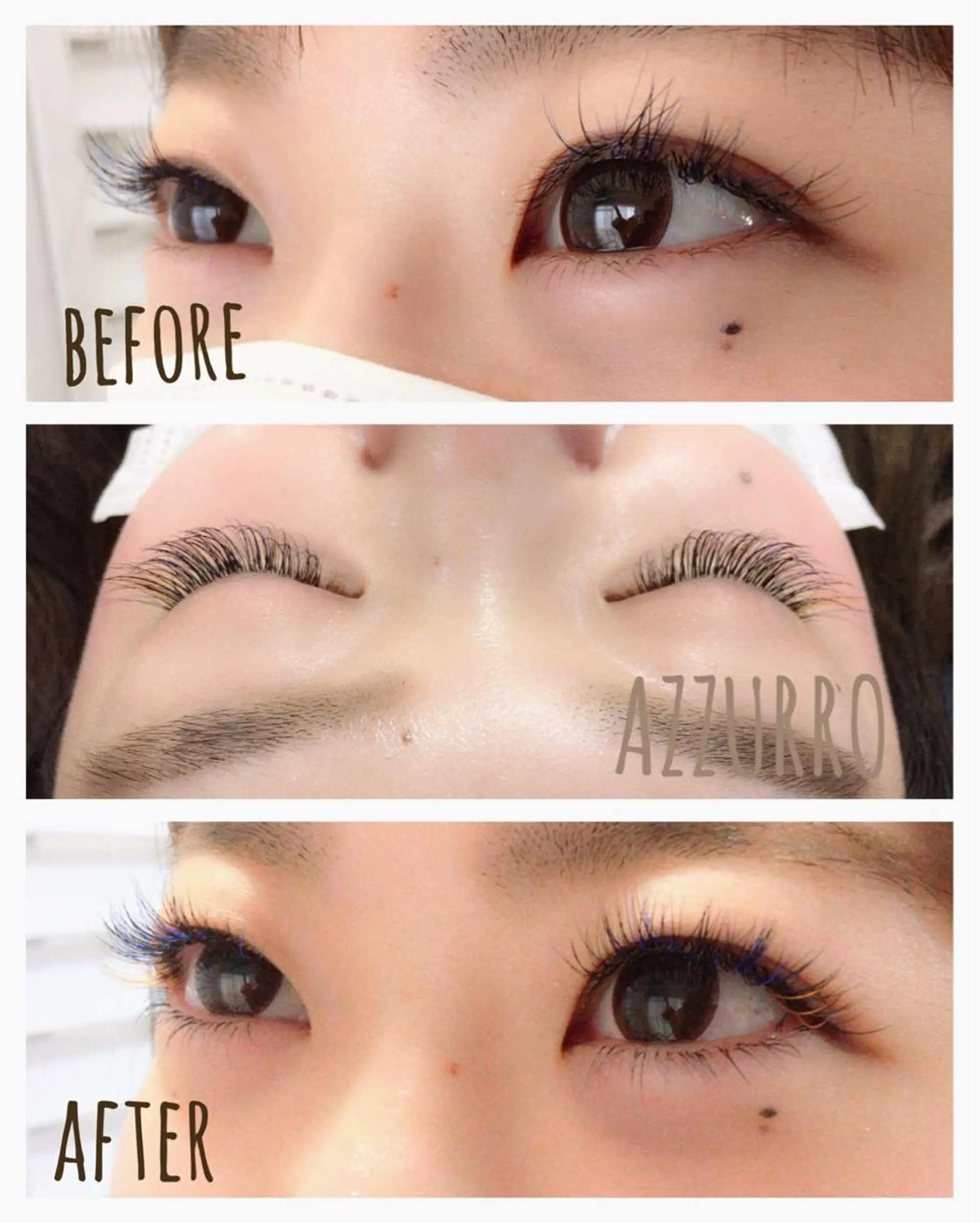 マツエク・マツパ Bカール Cカール カラーマツエク Jカール 下まつげエクステ Liz.&所属・eyelash Liz.&(つぼい)のマツエク・マツパデザイン