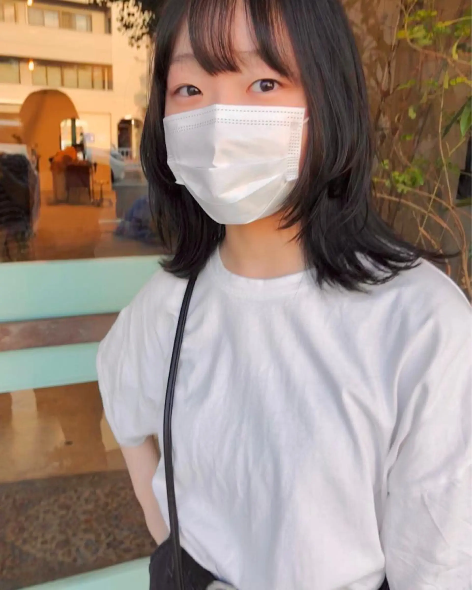 ミディアム カラー amy.所属・パーマ/レイヤー 岩山丈一郎のヘアスタイル