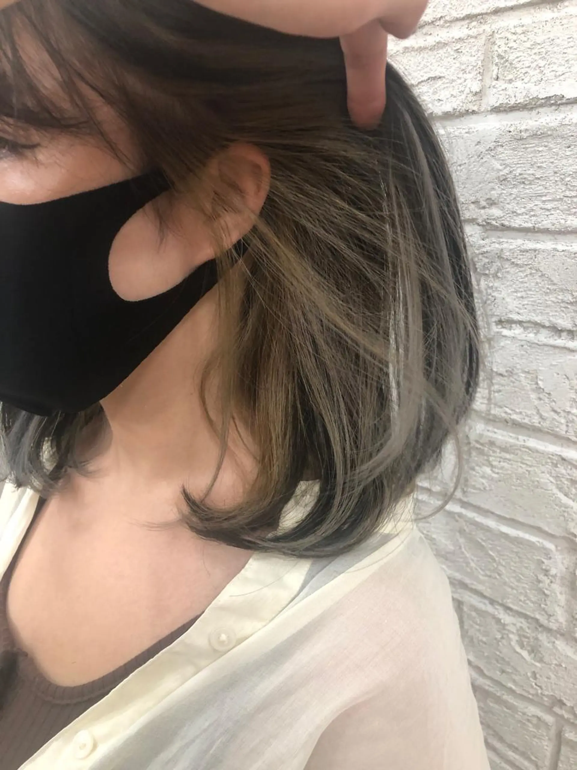 ミディアム カラー ブロンド インナーカラー ホワイトブロンド Eleanor池袋東口2nd所属・池袋/韓国レイヤー 💗🐇amiのヘアスタイル