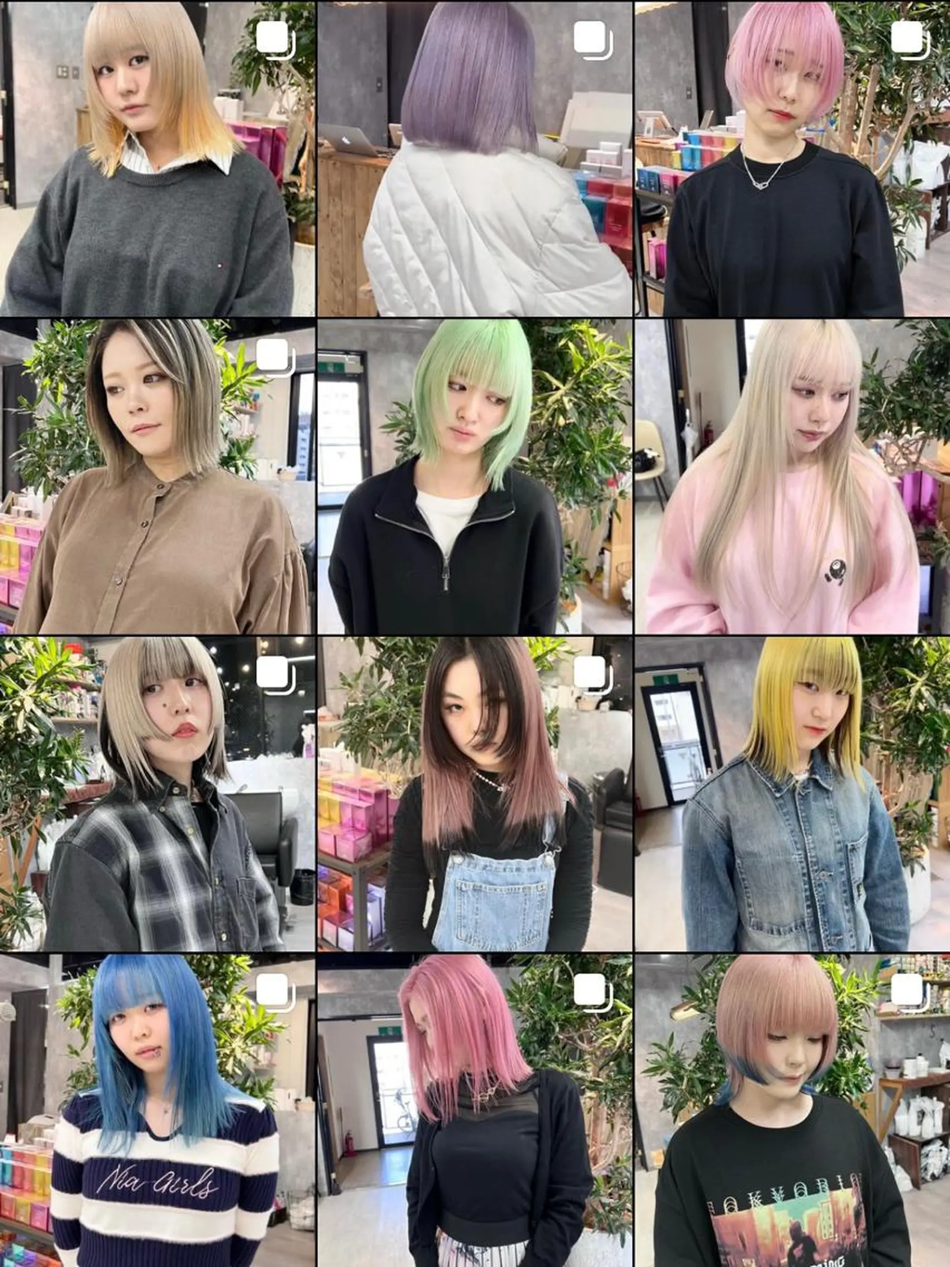 ミディアム カラー ウルフ/デザイン/ 大阪/タカハシユウキのヘアスタイル