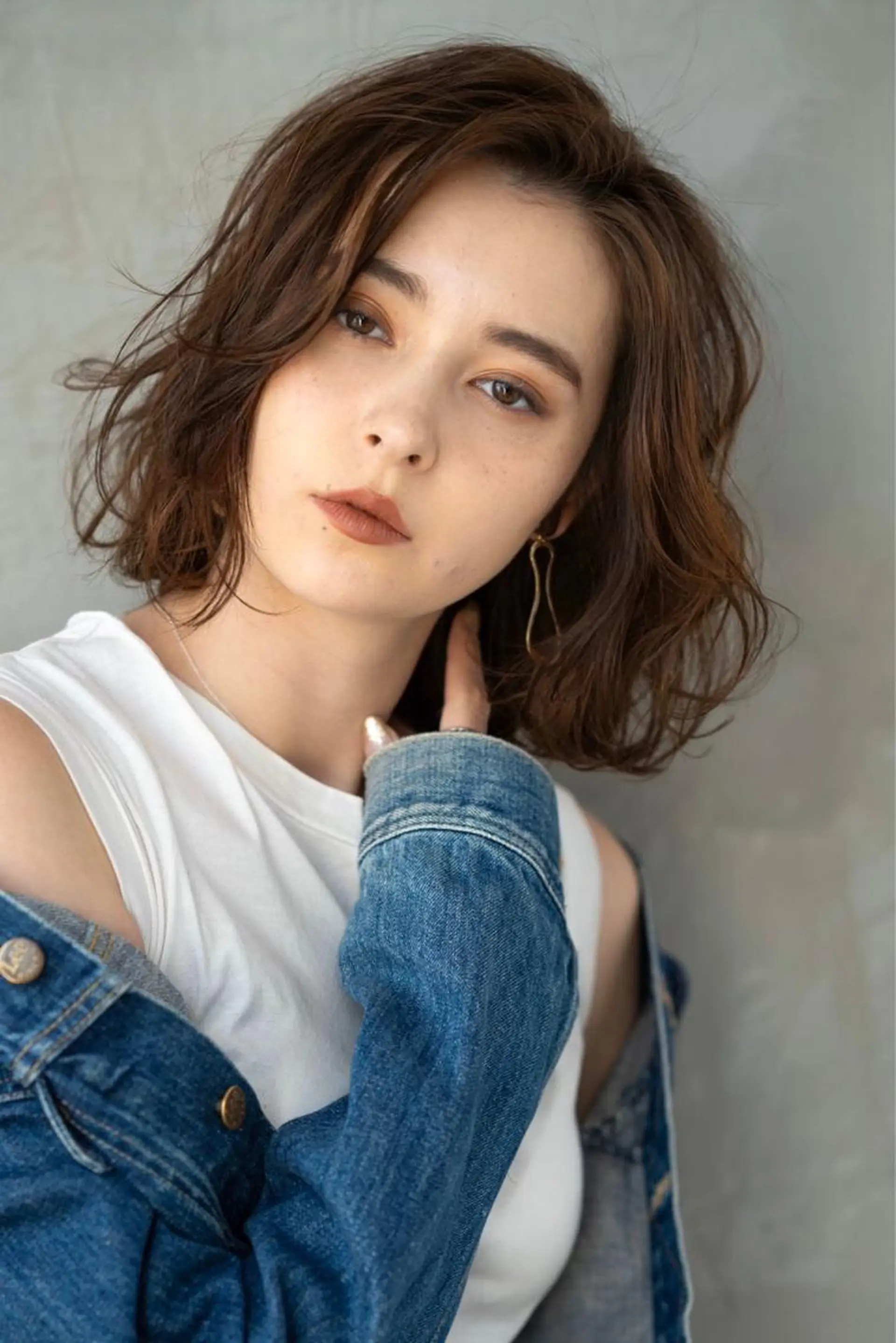 ミディアム カラー カット ヘアカラー トリートメント 🉐レイヤー/塩見 弘樹🉐渋谷のヘアスタイル