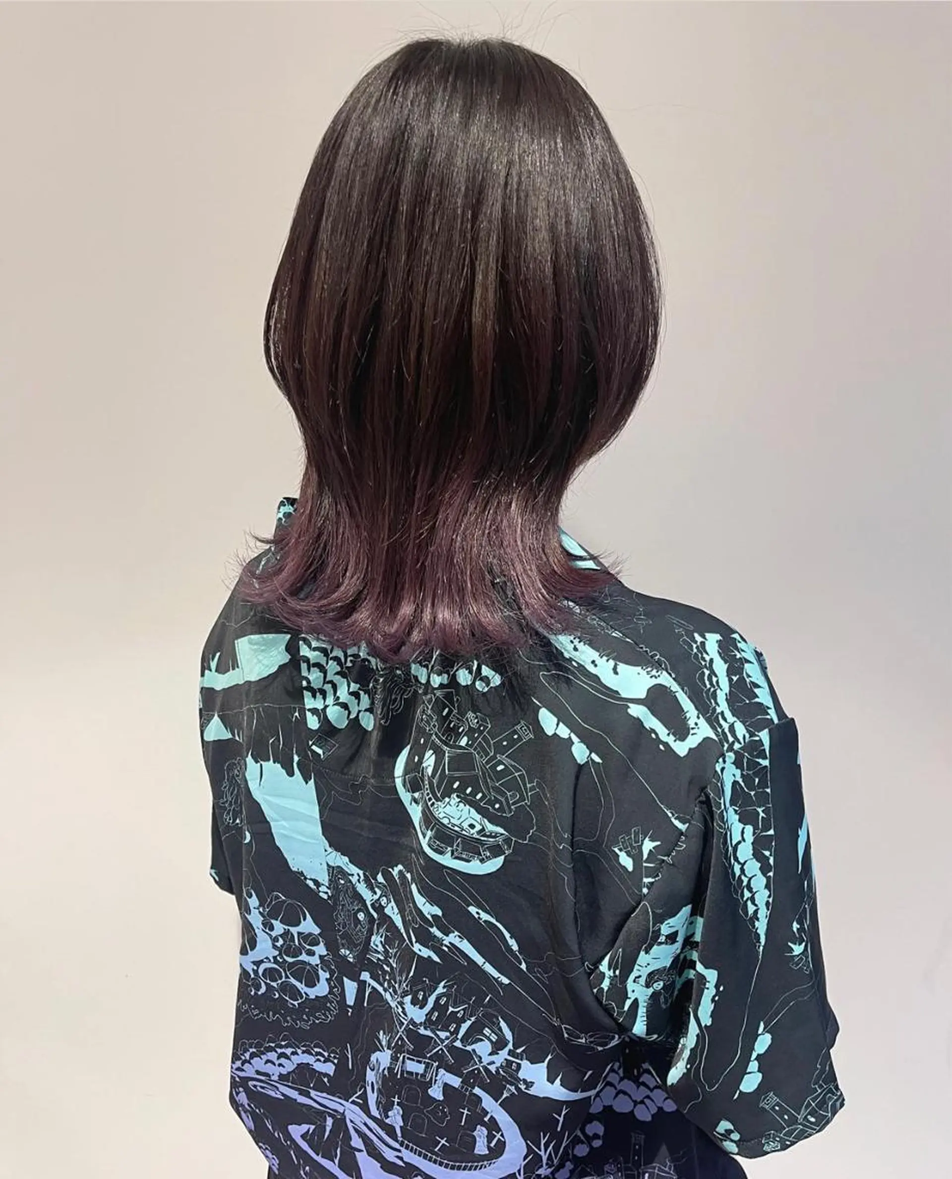 ミディアム カラー ブリーチ カット ヘアカラー 唐澤 千尋のヘアスタイル