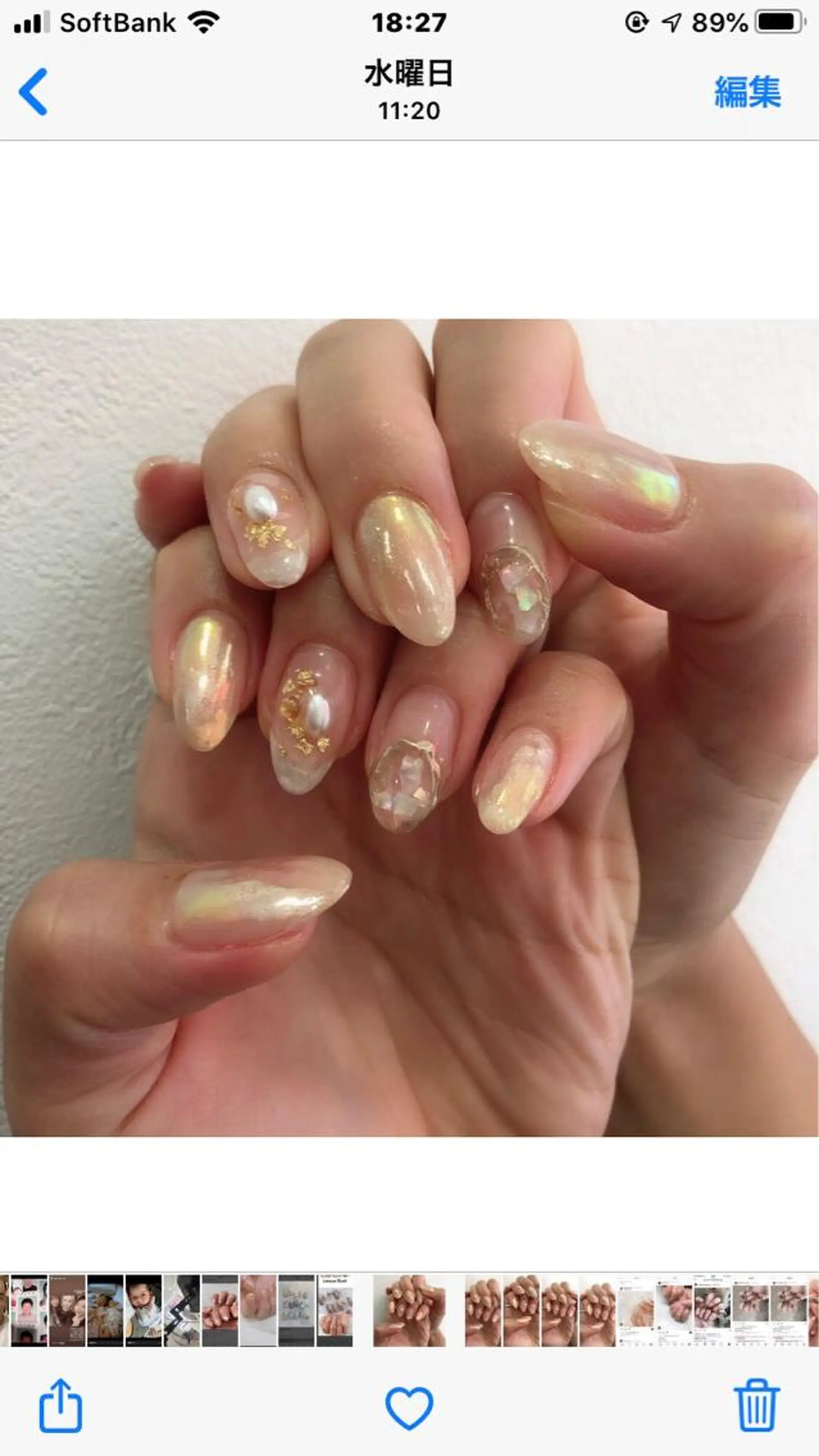 ロング カラー ヘアアレンジ キッズ ネイル マツエク・マツパ 福田 加奈のネイルデザイン