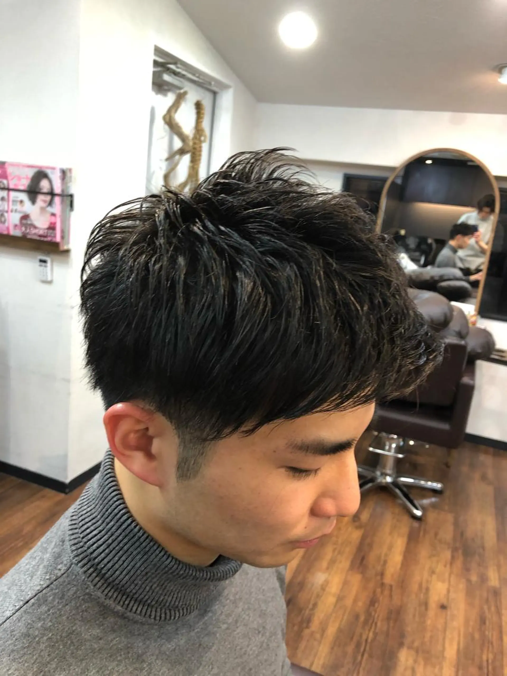 ショート メンズ メンズパーマ 似合わせレイヤー 🇰🇷荒木洋文のヘアスタイル