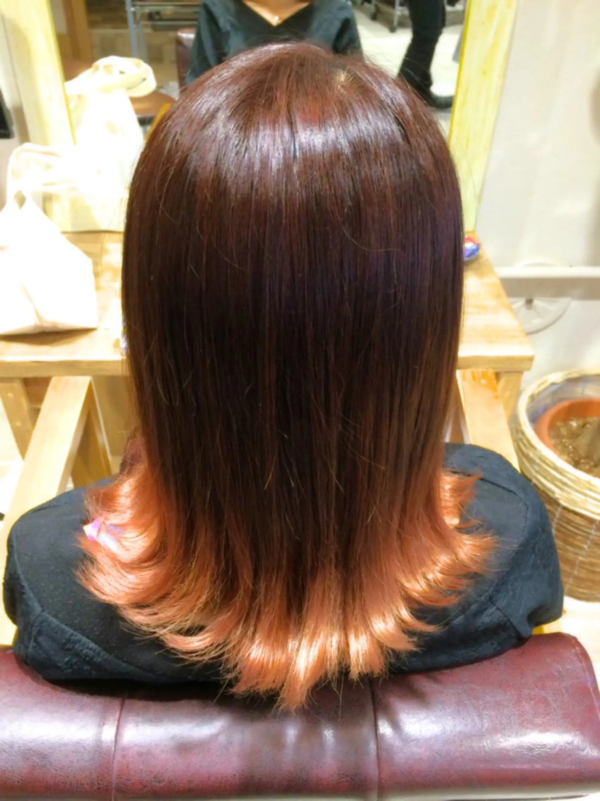 ミディアム カラー パーマ グラデーションカラー ピンクカラー バレイヤージュ/ 髪質改善/渡邉悟🌱のヘアスタイル