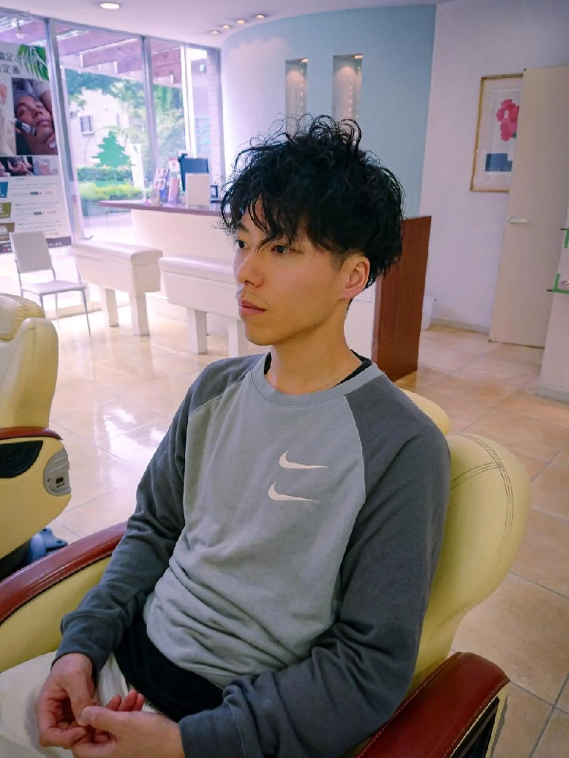 メンズ メンズパーマ 刈り上げ デザインカラー/ 推しの配色　肥後のヘアスタイル