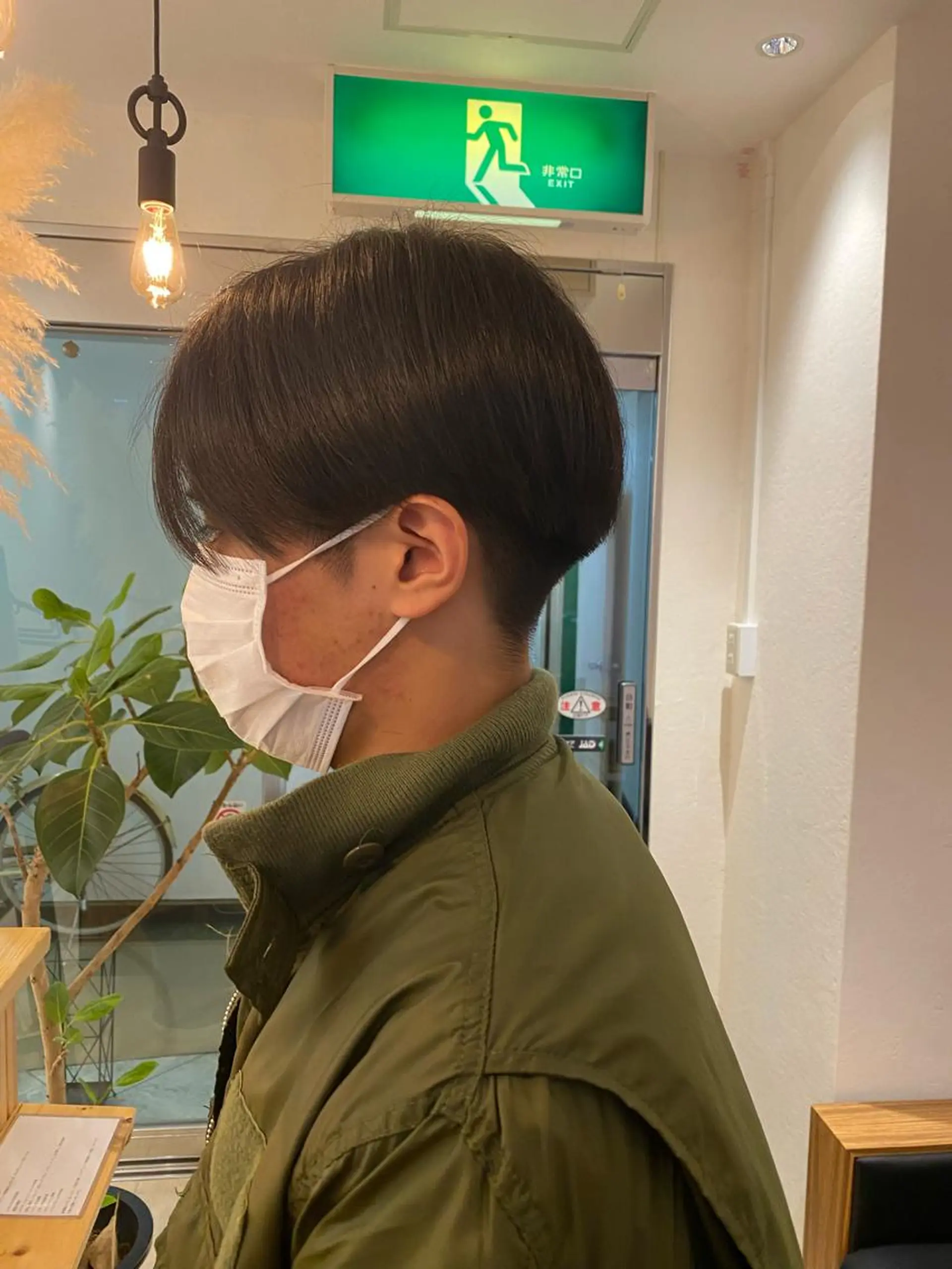 メンズ センターパート 中村 莉子のヘアスタイル