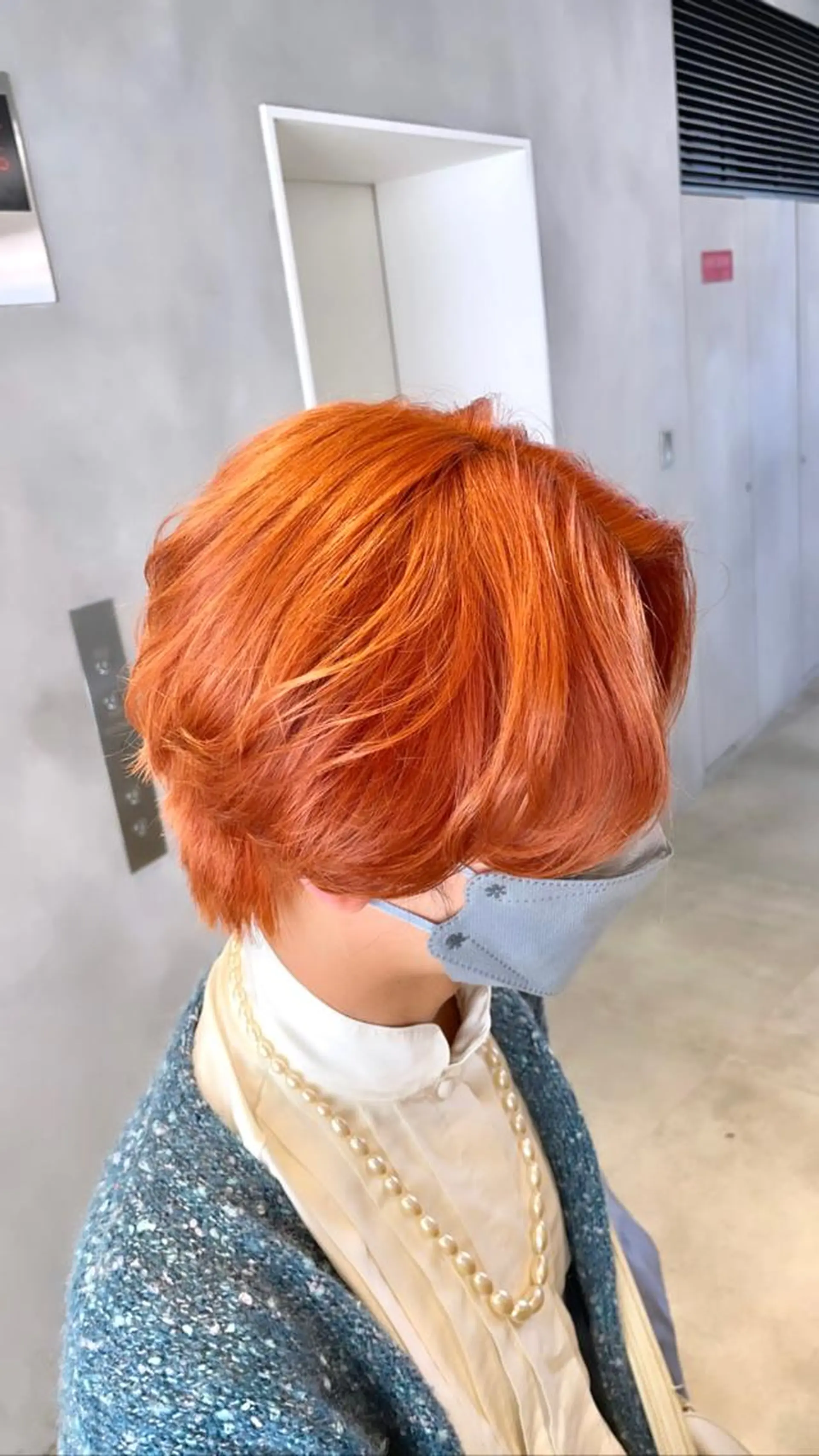 ショート カラー メンズ オレンジ カット ヘアカラー トリートメント 🔷ダブルカラーハイ トーン🔷櫻井走のヘアスタイル