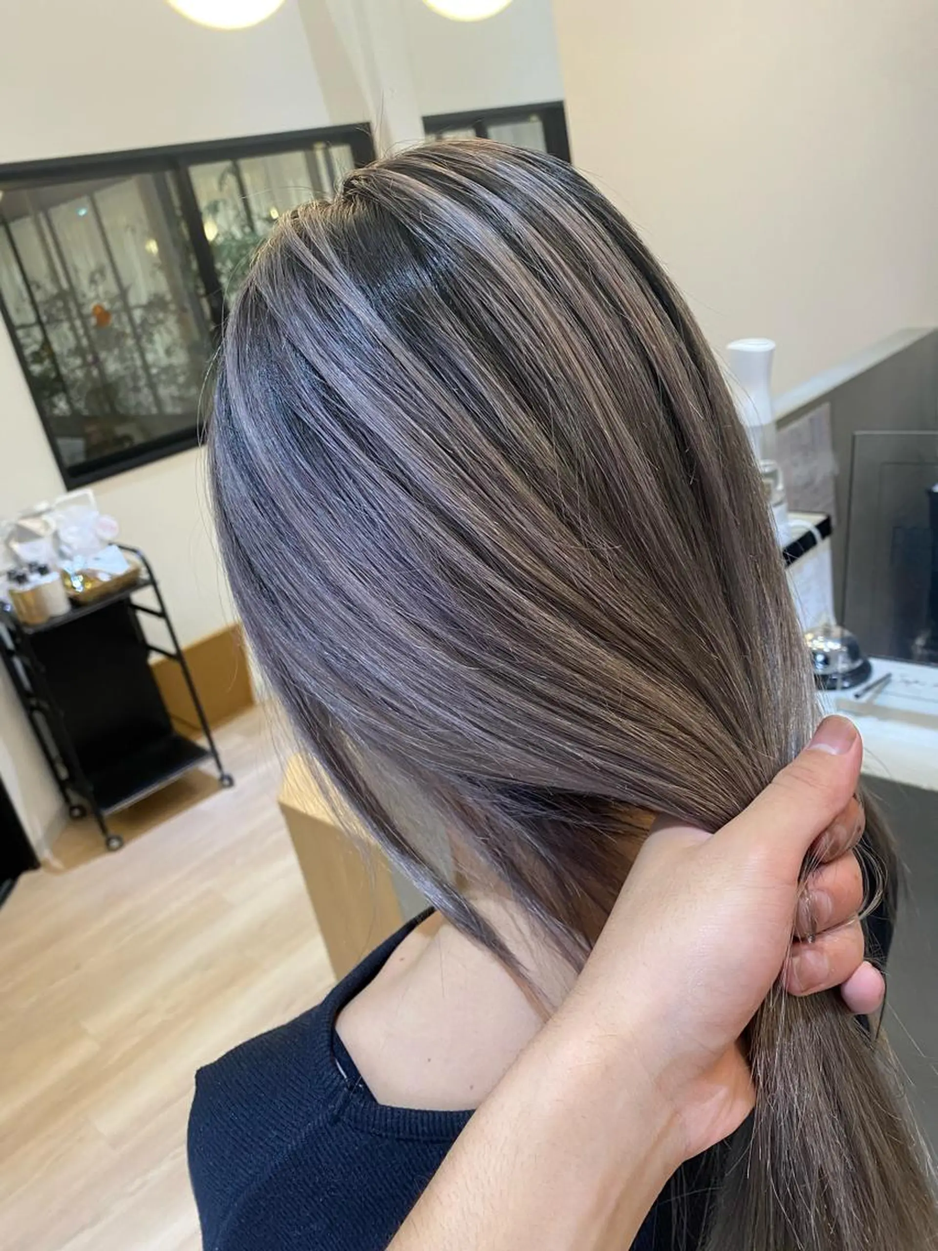 ロング カラー 鍵谷 公宏のヘアスタイル