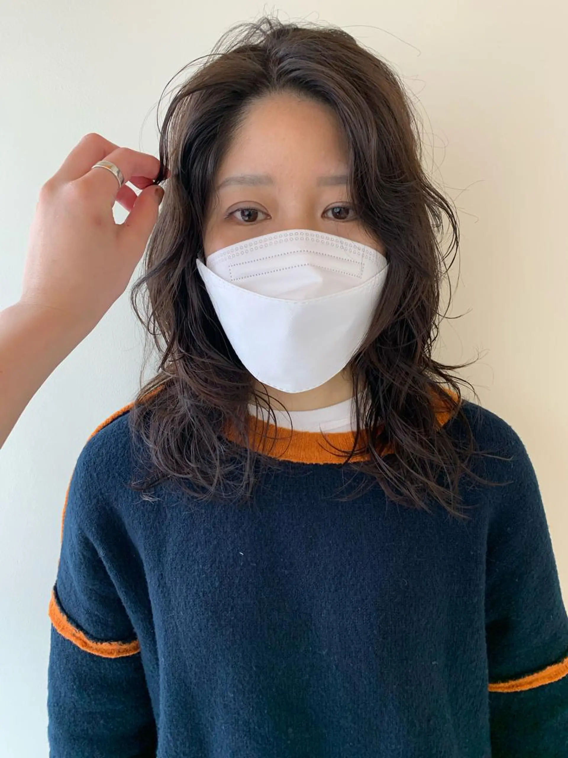 ミディアム カラー パーマ AR.MARA サトウヒカルのヘアスタイル