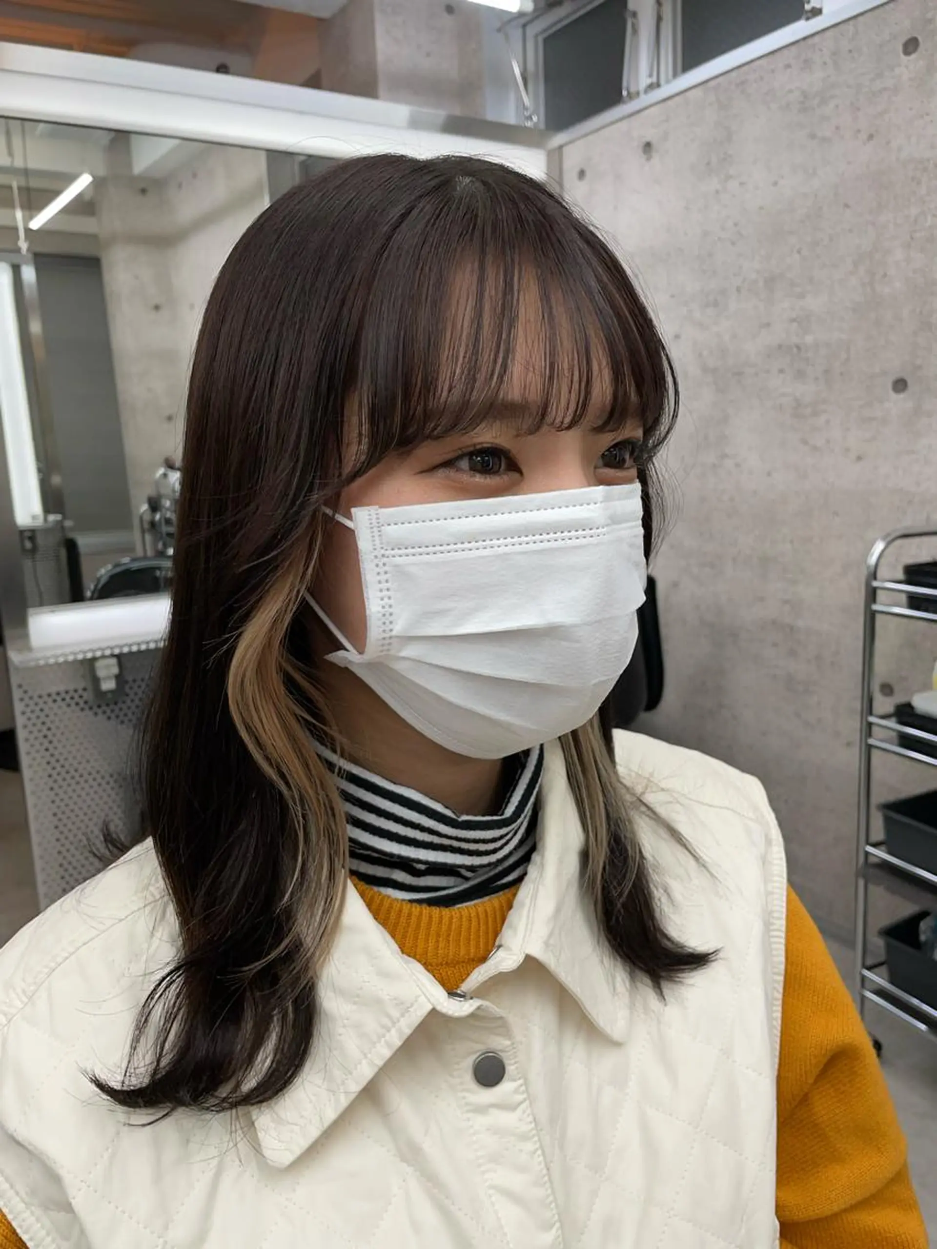 セミロング カラー 💈メンズ/パーマ 💈中目黒/谷のヘアスタイル