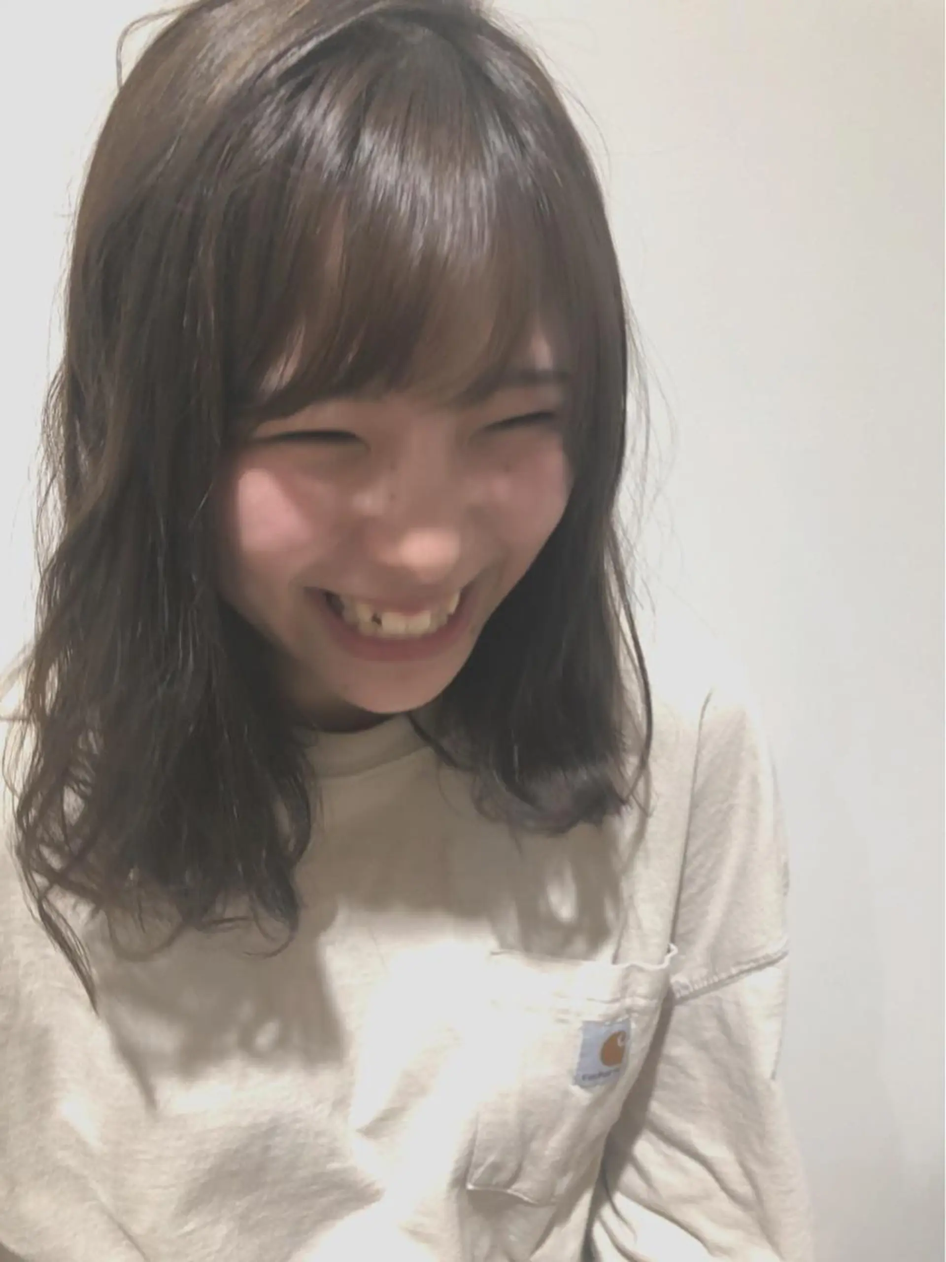 ミディアム ミディアムパーマ 川越 輝梨奈のヘアスタイル