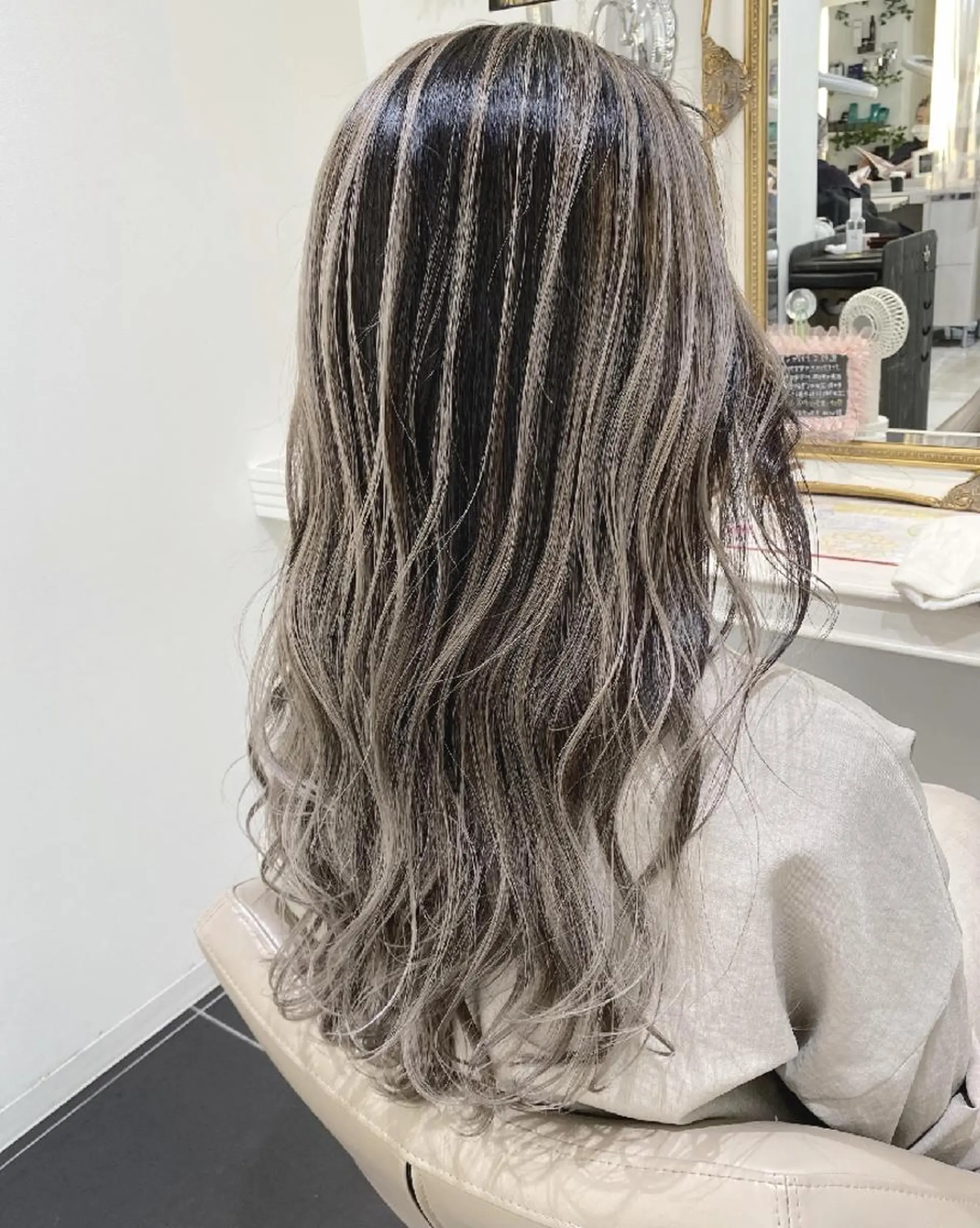ロング カラー バレイヤージュ レイヤーカット ＡＳＨ大宮/ブリーチ 髪質改善/カラーのヘアスタイル