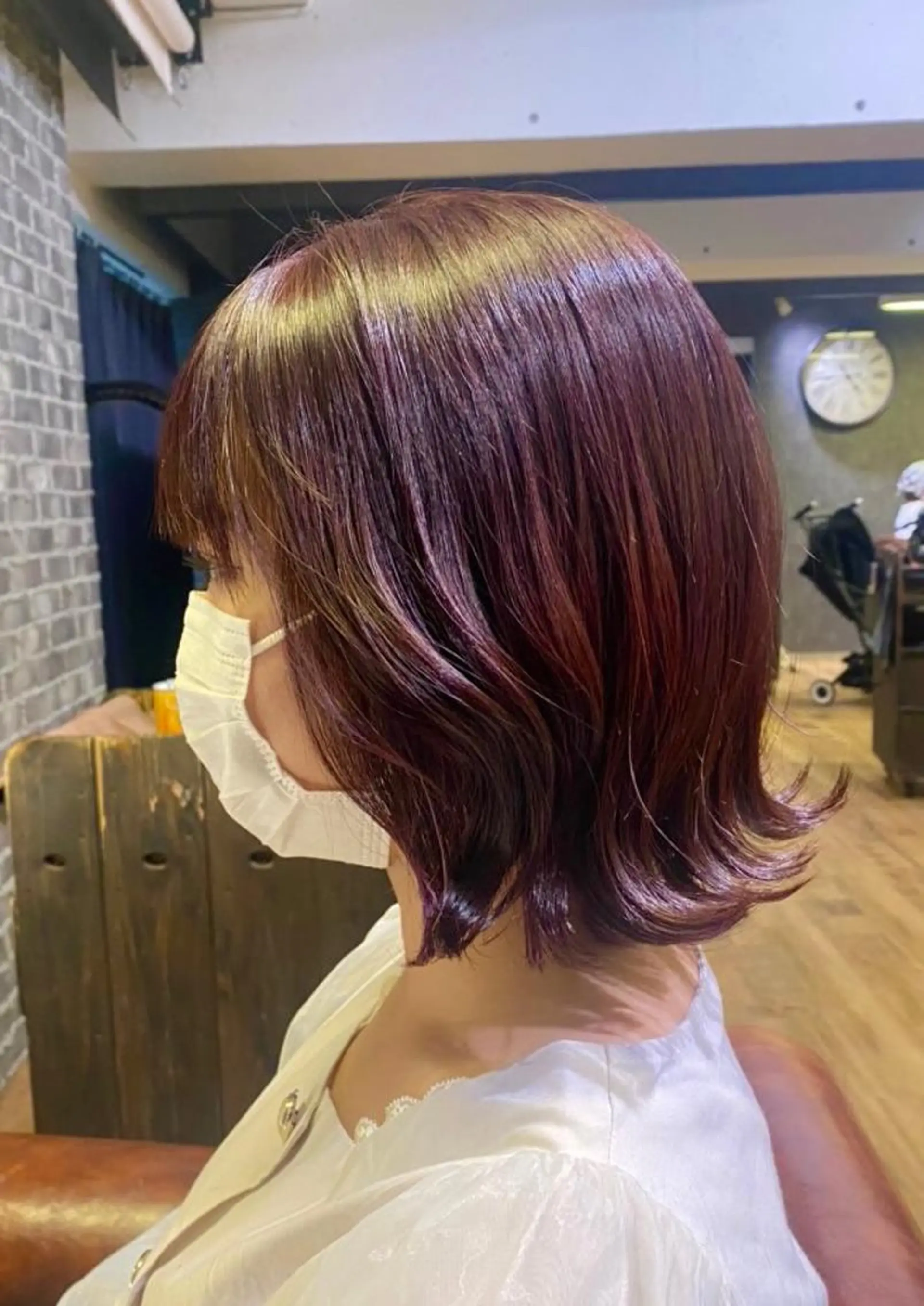 ミディアム カラー シムラ カイゲンのヘアスタイル