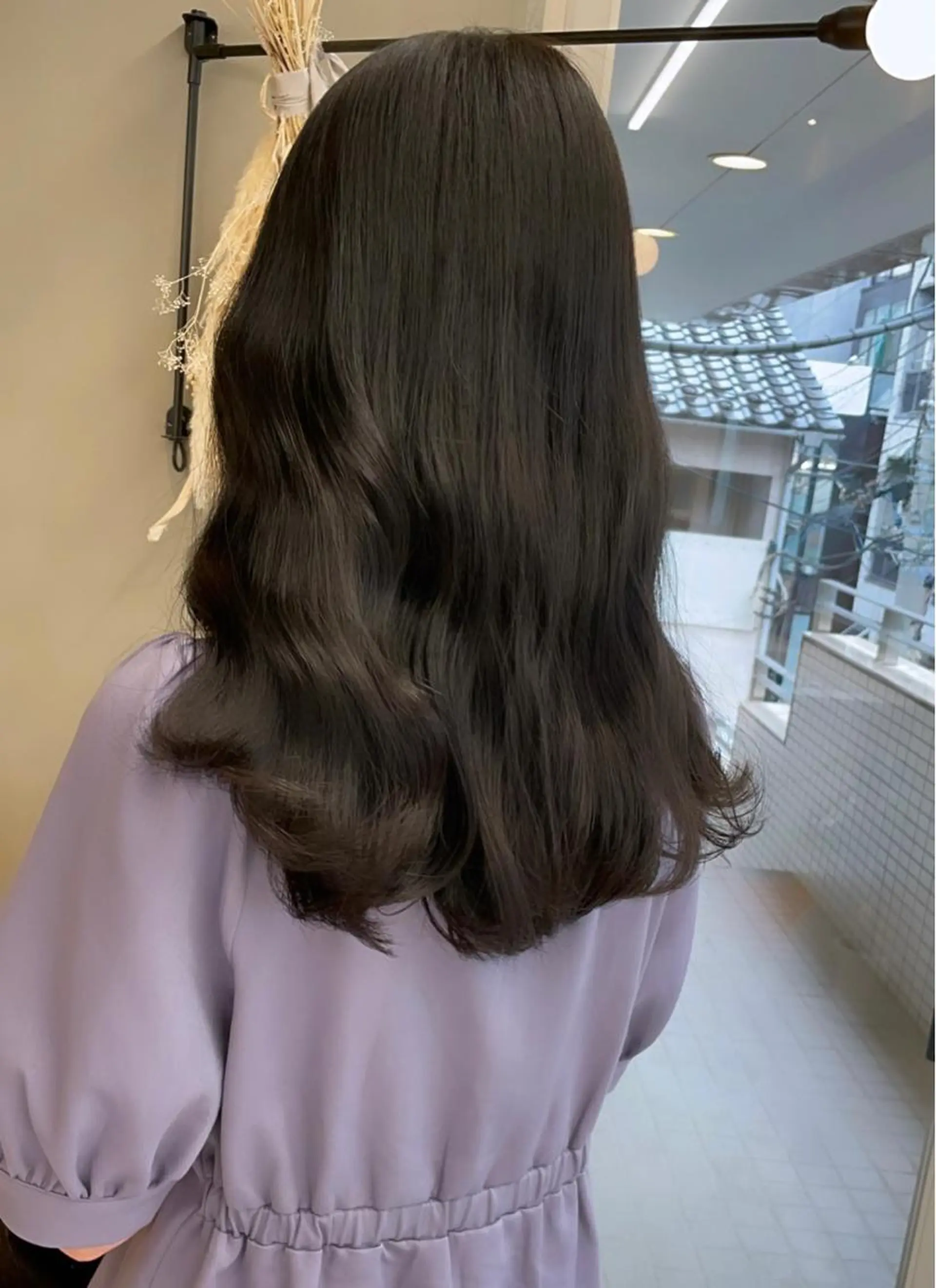セミロング カラー 🦋うる艶透明感ヘア 今井達也のヘアスタイル