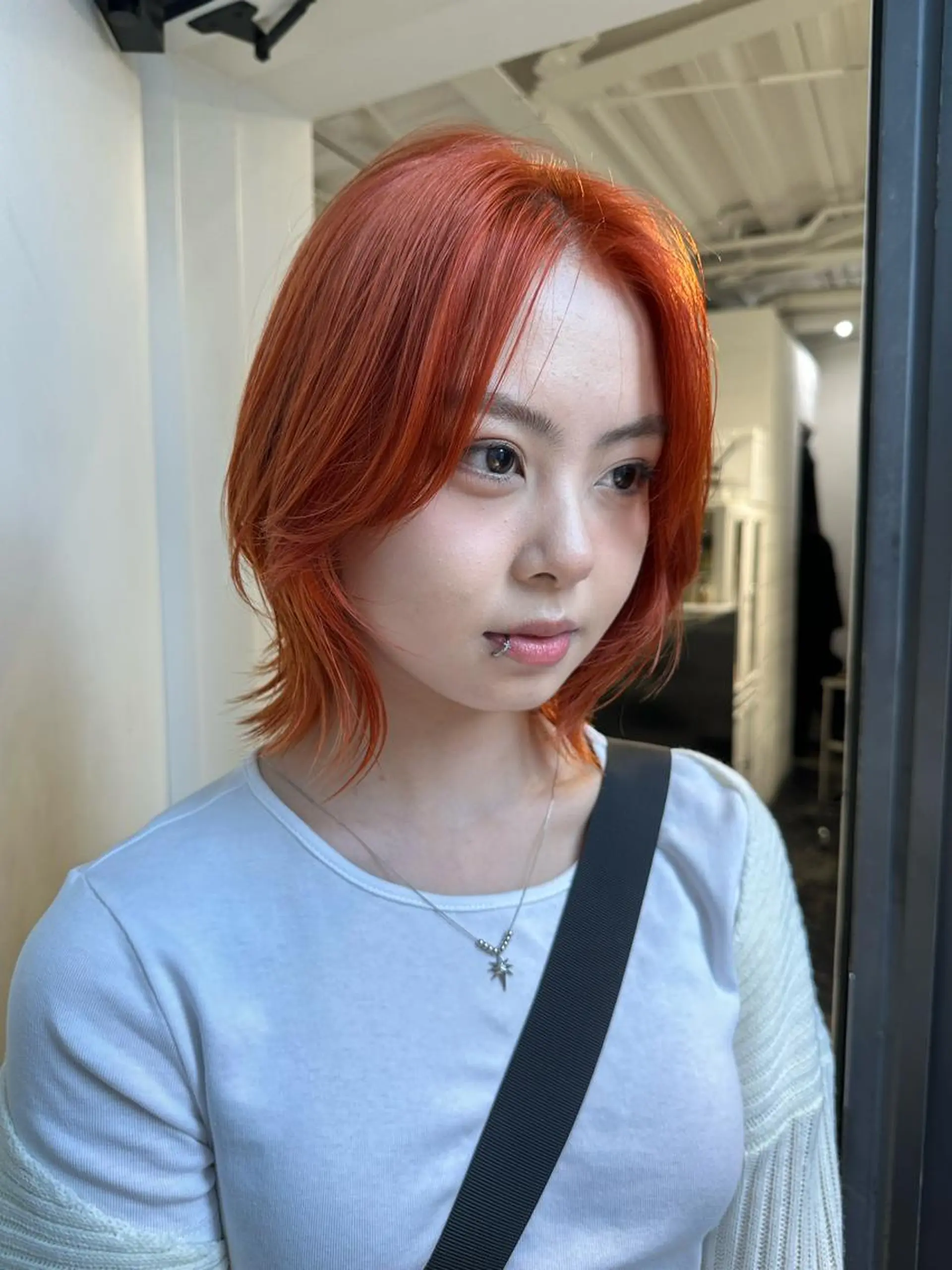 ミディアム カラー ヘアカラー トリートメント レイヤーカット/艶髪 ✨💭KIRARIのヘアスタイル