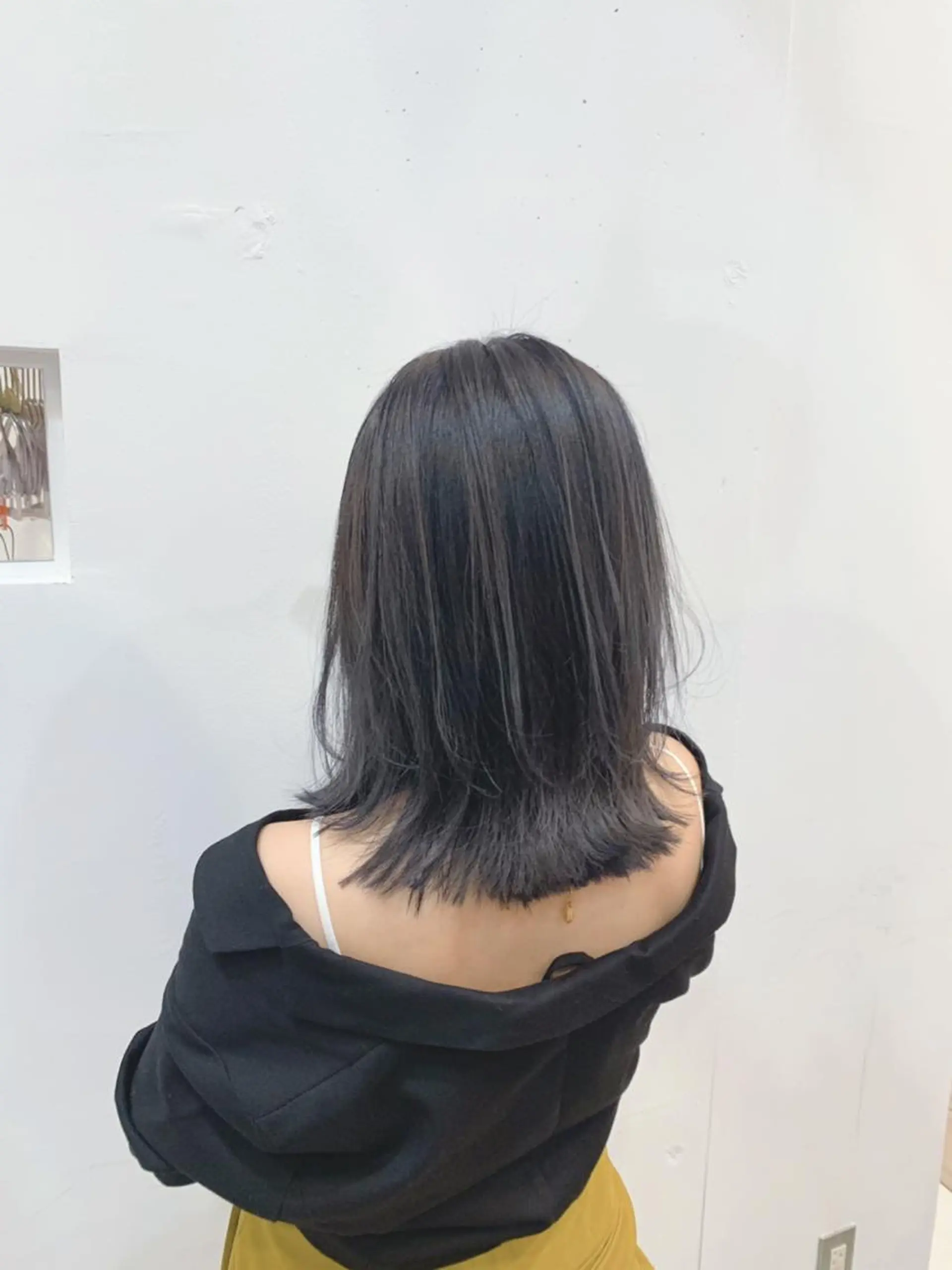 ミディアム カラー ヘアアレンジ 透明感カラー グレージュ オザキクウガ/ ブリーチ/髪質改善のヘアスタイル