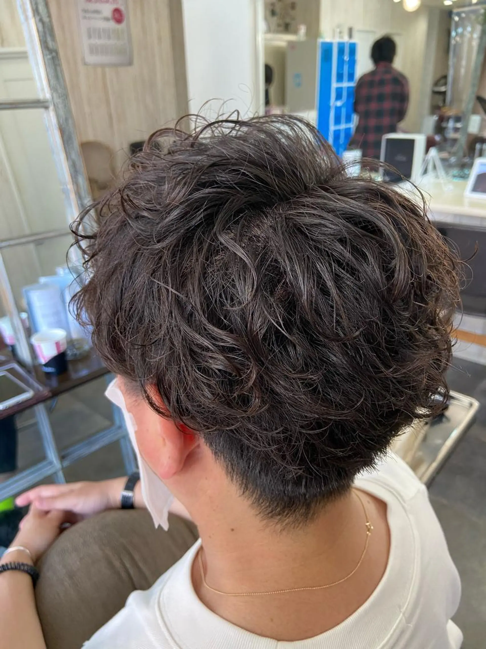 ショート パーマ メンズ カットパーマ✂️ 小坂田玲亜のヘアスタイル