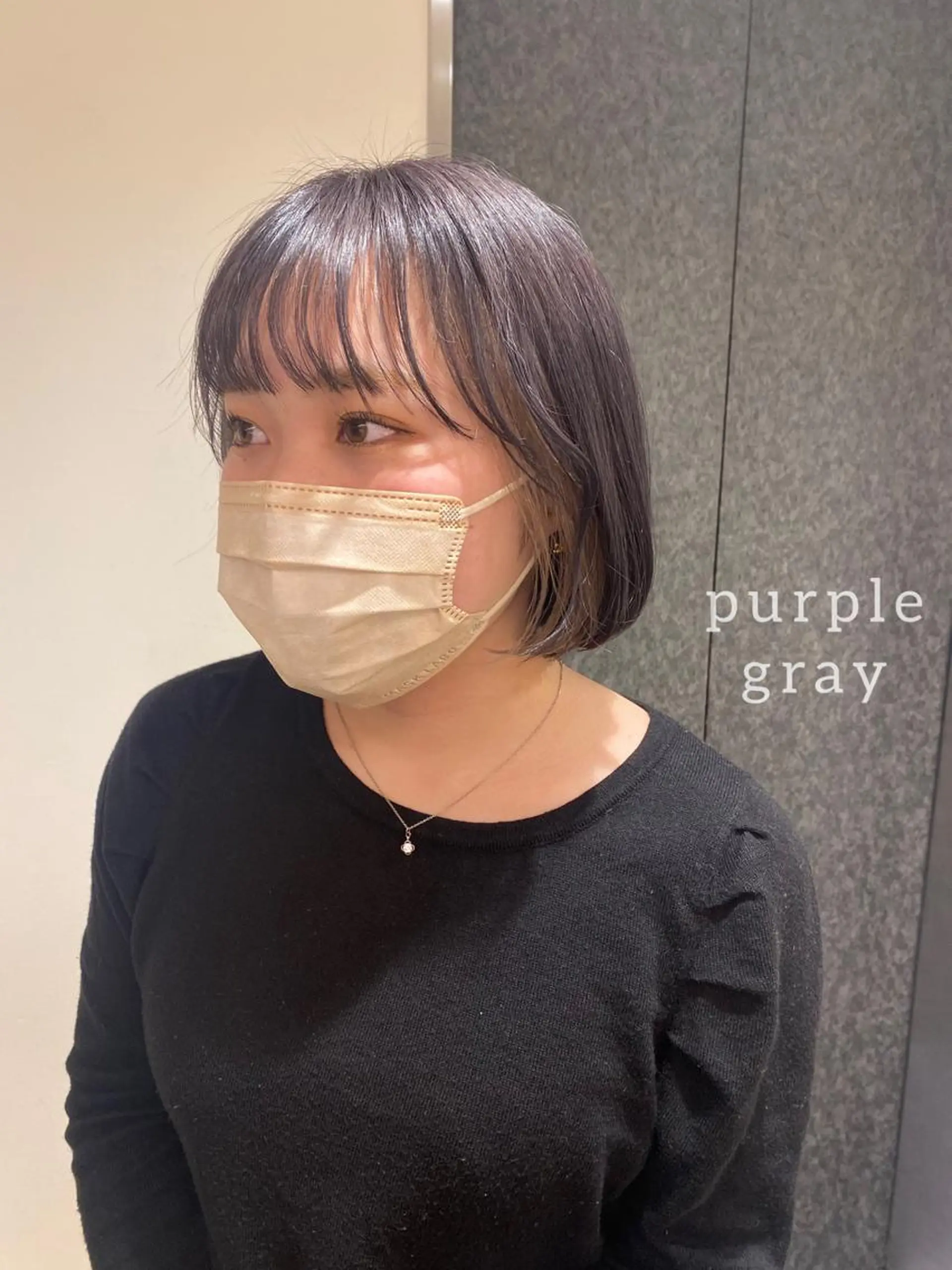 ミディアム カラー ヘアアレンジ ブリーチ 透明感カラー ヘアカラー ボブ /ニュアンス/ satomi🧸💖のヘアスタイル