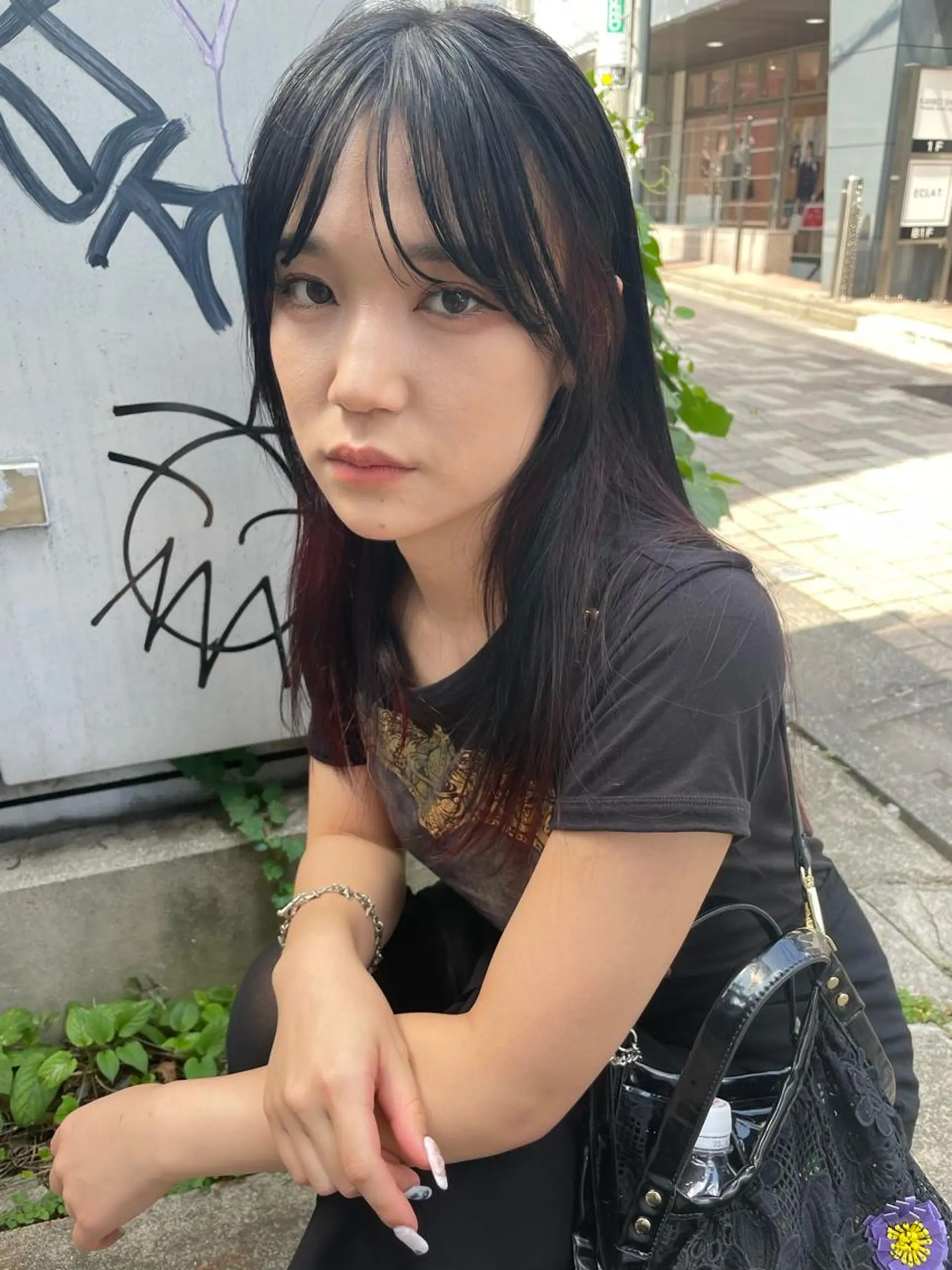 ロング カラー バレイヤージュ ブリーチ ケアブリーチ デザインカラー ダブルカラー ヘアカラー トリートメント スパイラルパーマ 🌐hina⭐️のヘアスタイル