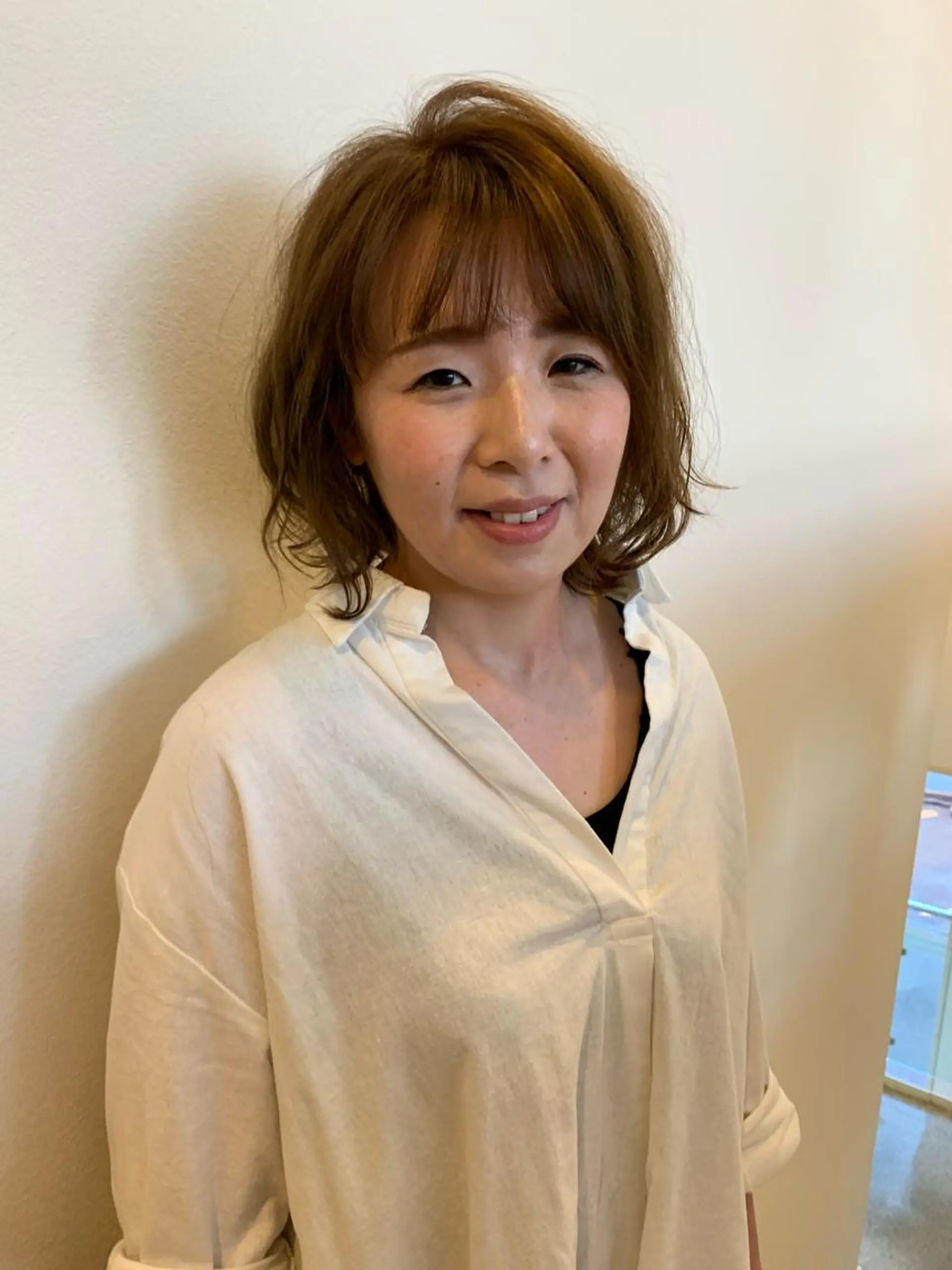 ミディアム 高橋 春菜のヘアスタイル