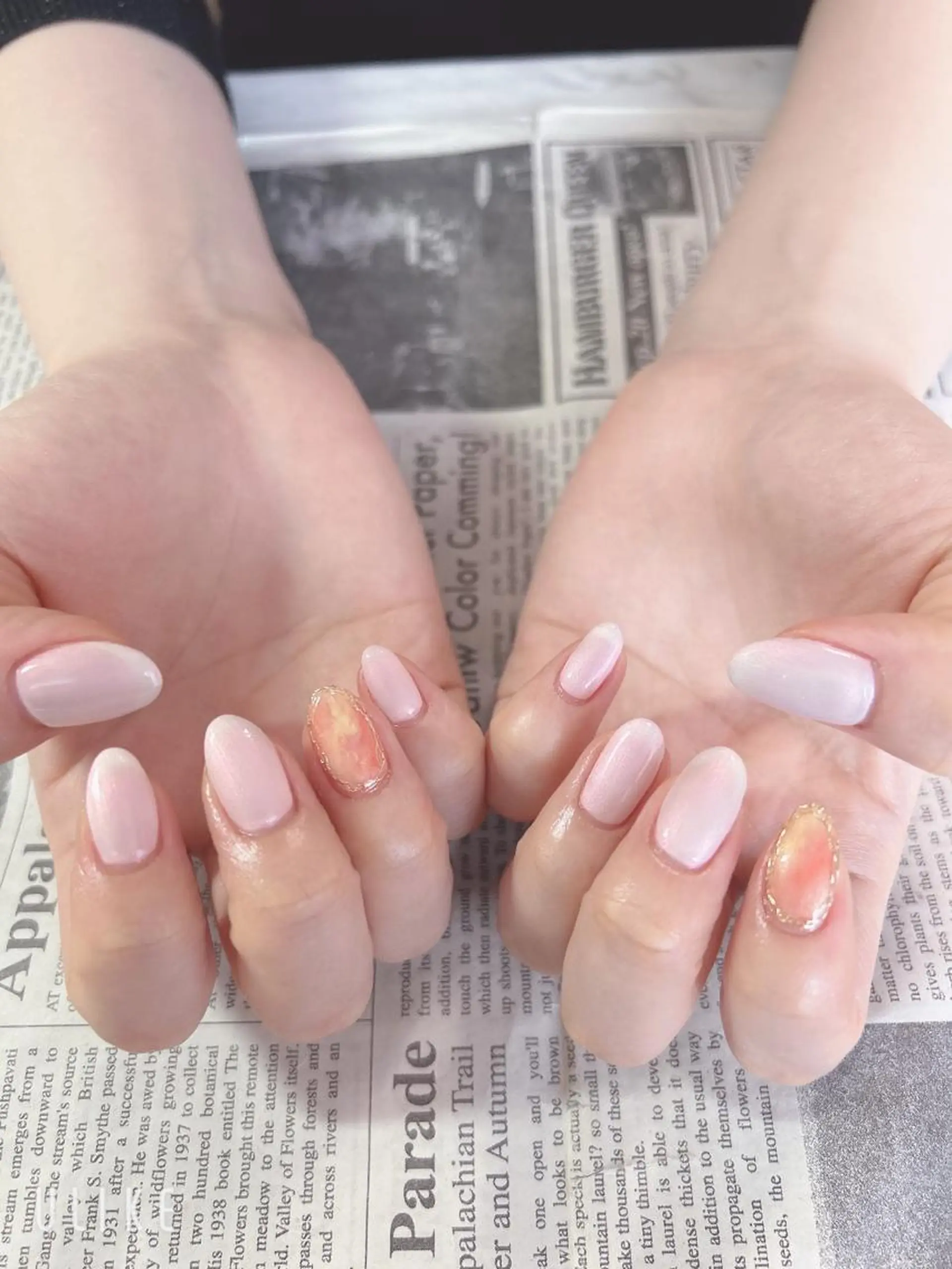 ネイル ミラーネイル ハンドネイル ハンドケア 森山 舞のネイルデザイン