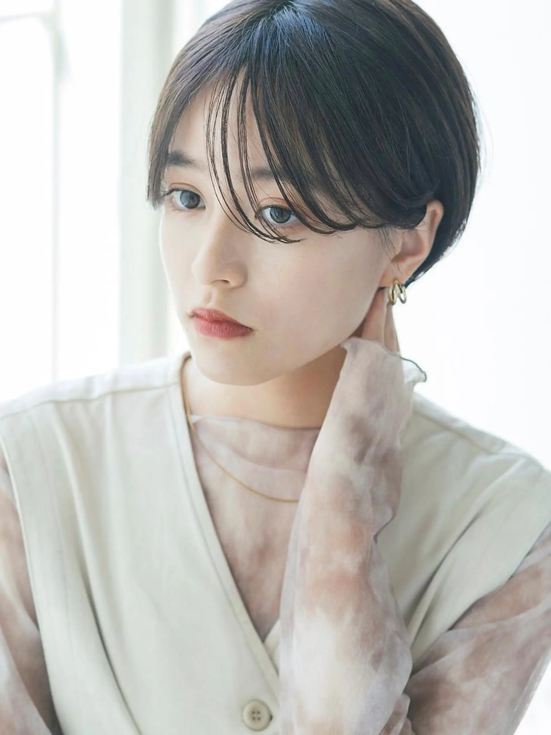 ショート カラー ハンサムショート アッシュ アッシュグレー ショートヘア ハイライト/ショート /ボブ/RYOHEIのヘアスタイル