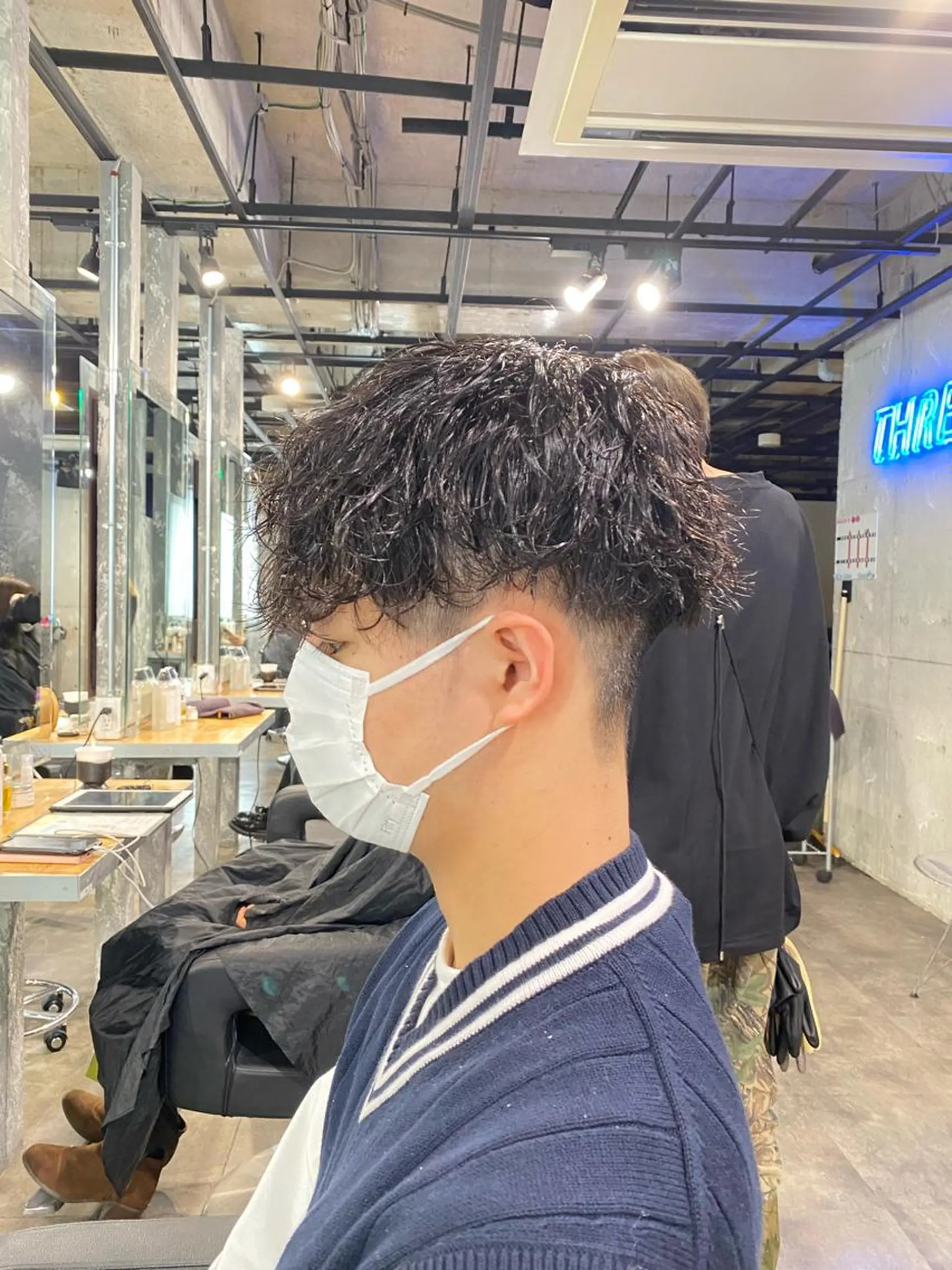 ショート パーマ メンズ 🟦ニュアンス/メン ズパーマ横浜🟦のヘアスタイル