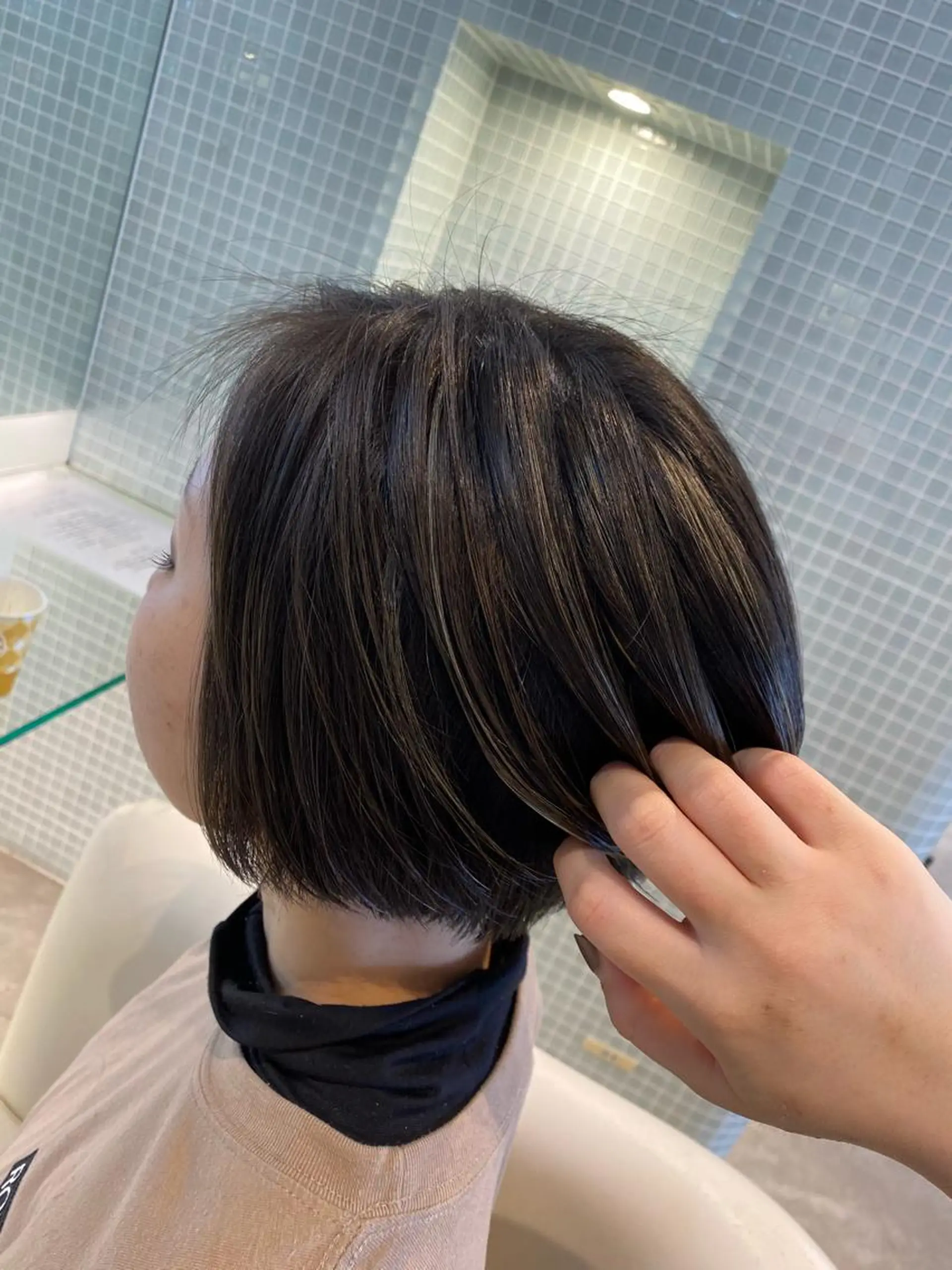 ショート カラー ハイライトカラー ハイライト レイヤーカット/ miranのヘアスタイル