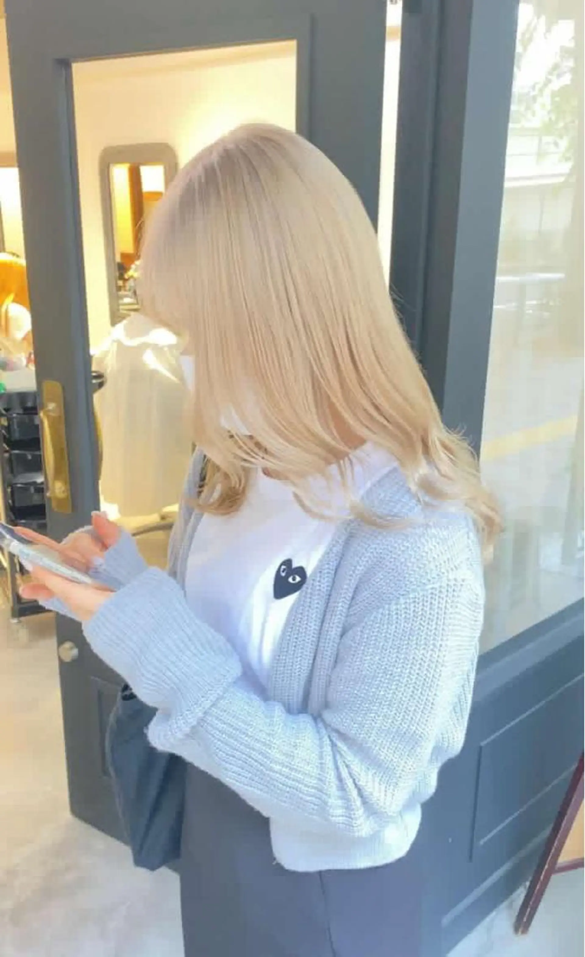 ロング カラー 縮毛矯正/髪質改善/ 🔥/銀座/はやとのヘアスタイル