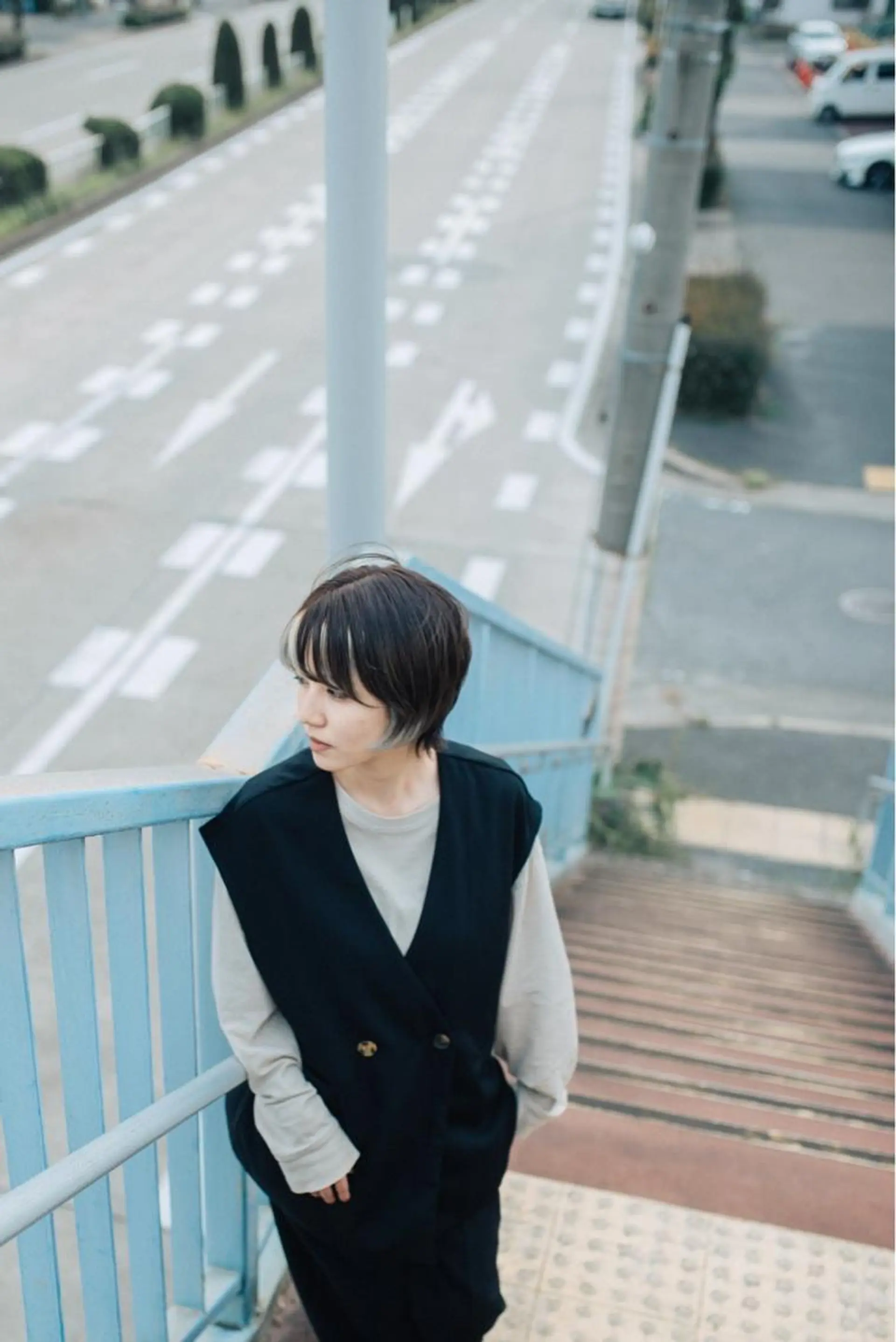 ショート カラー カット ヘアカラー トリートメント 高浜 夕海のヘアスタイル