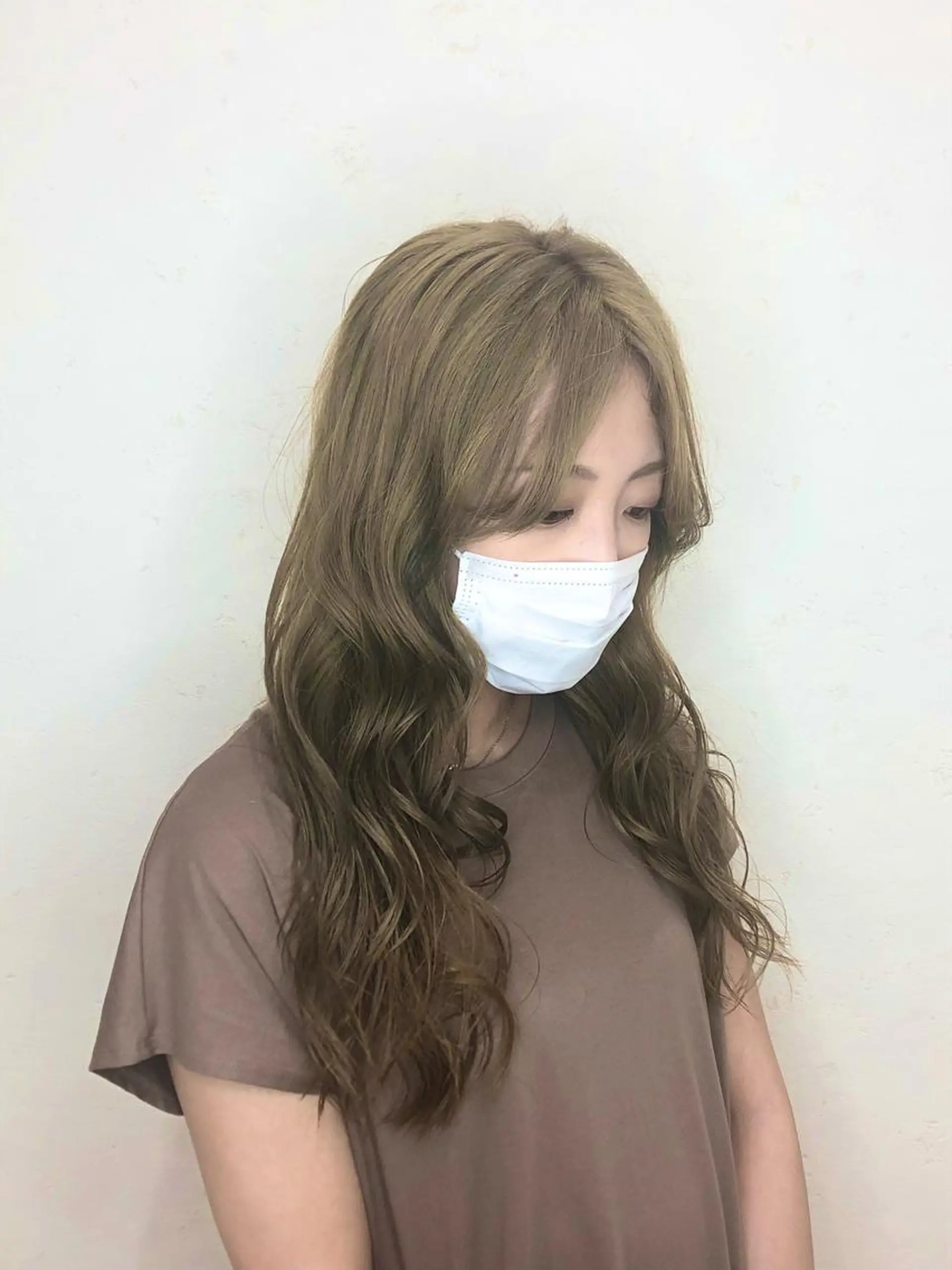 セミロング 太白区/白髪ぼかし ハイライト/千葉達人のヘアスタイル