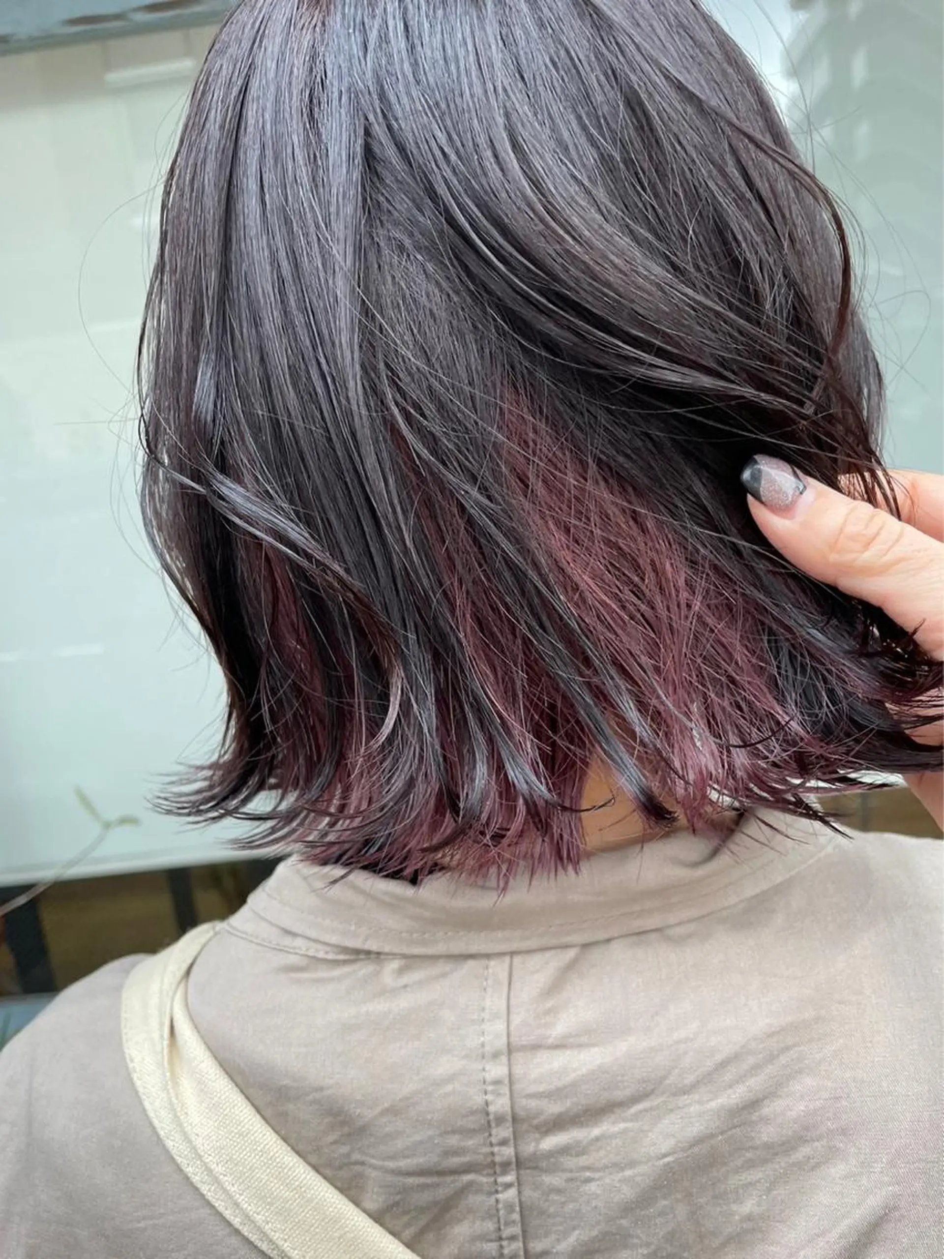 ショート ヘアカラー トリートメント ボブ/暖色/透明 感カラー/Sachiのヘアスタイル