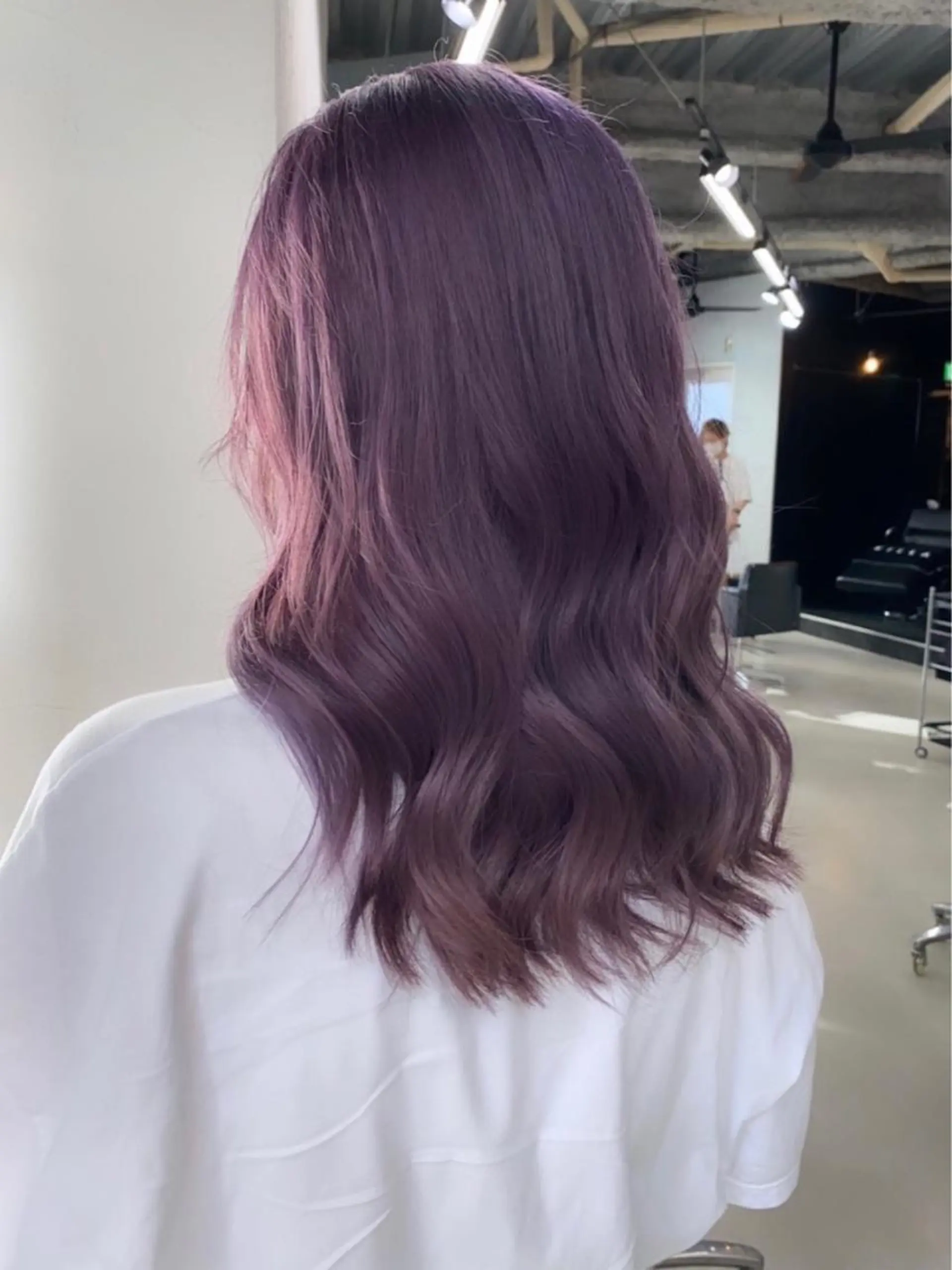 ミディアム カラー ラベンダーカラー カット ヘアカラー トリートメント 🧸艶々韓国ヘア 🧁mizunaのヘアスタイル