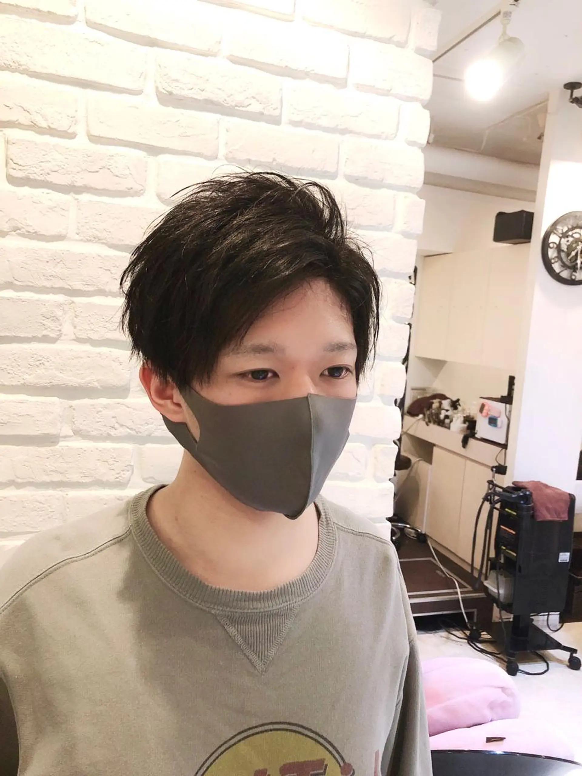 メンズ マッシュ ⚪️髪質改善 縮毛 店長 コウ⚪️のヘアスタイル