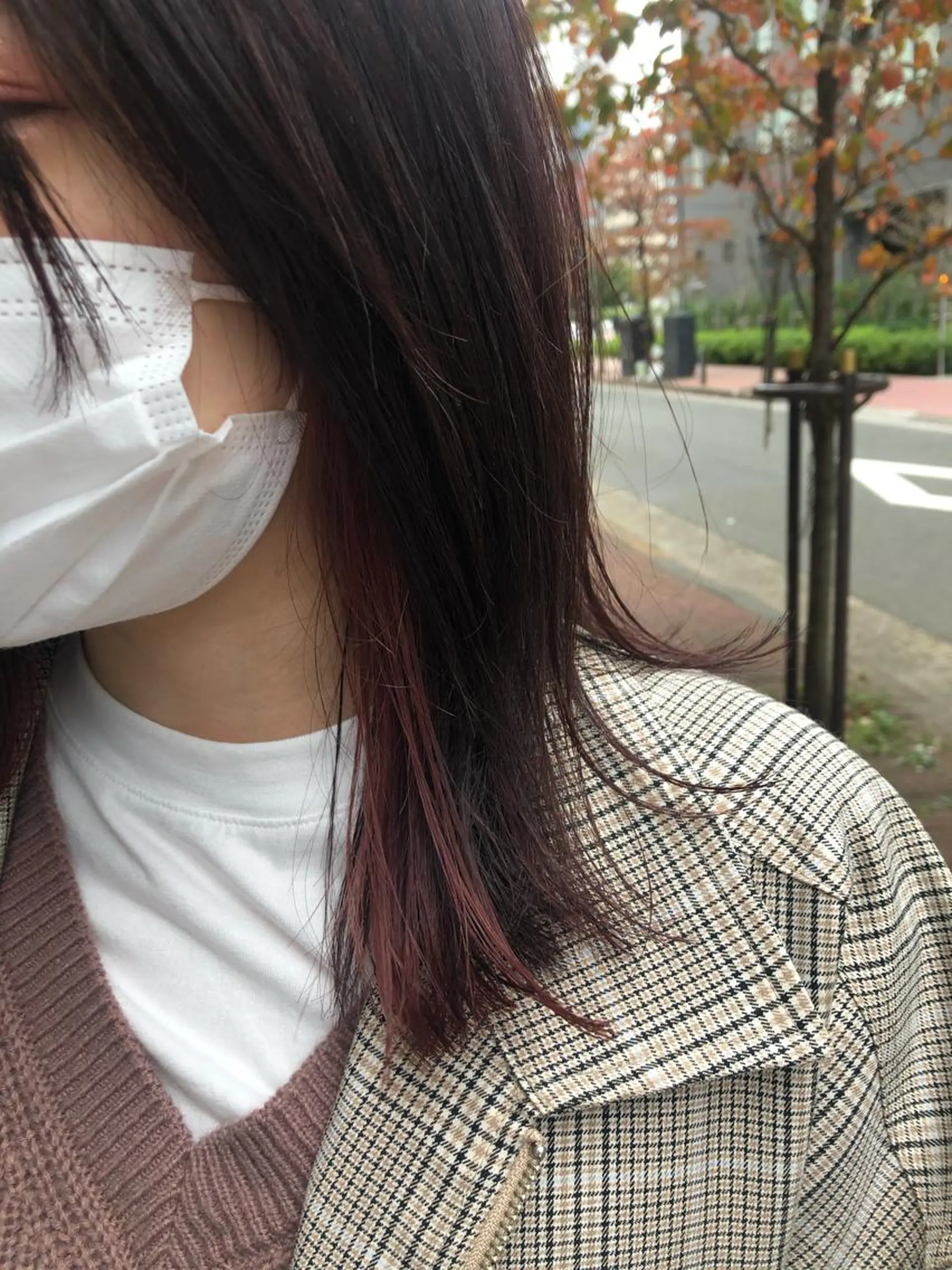 セミロング カラー 斉藤 瑞恵のヘアスタイル