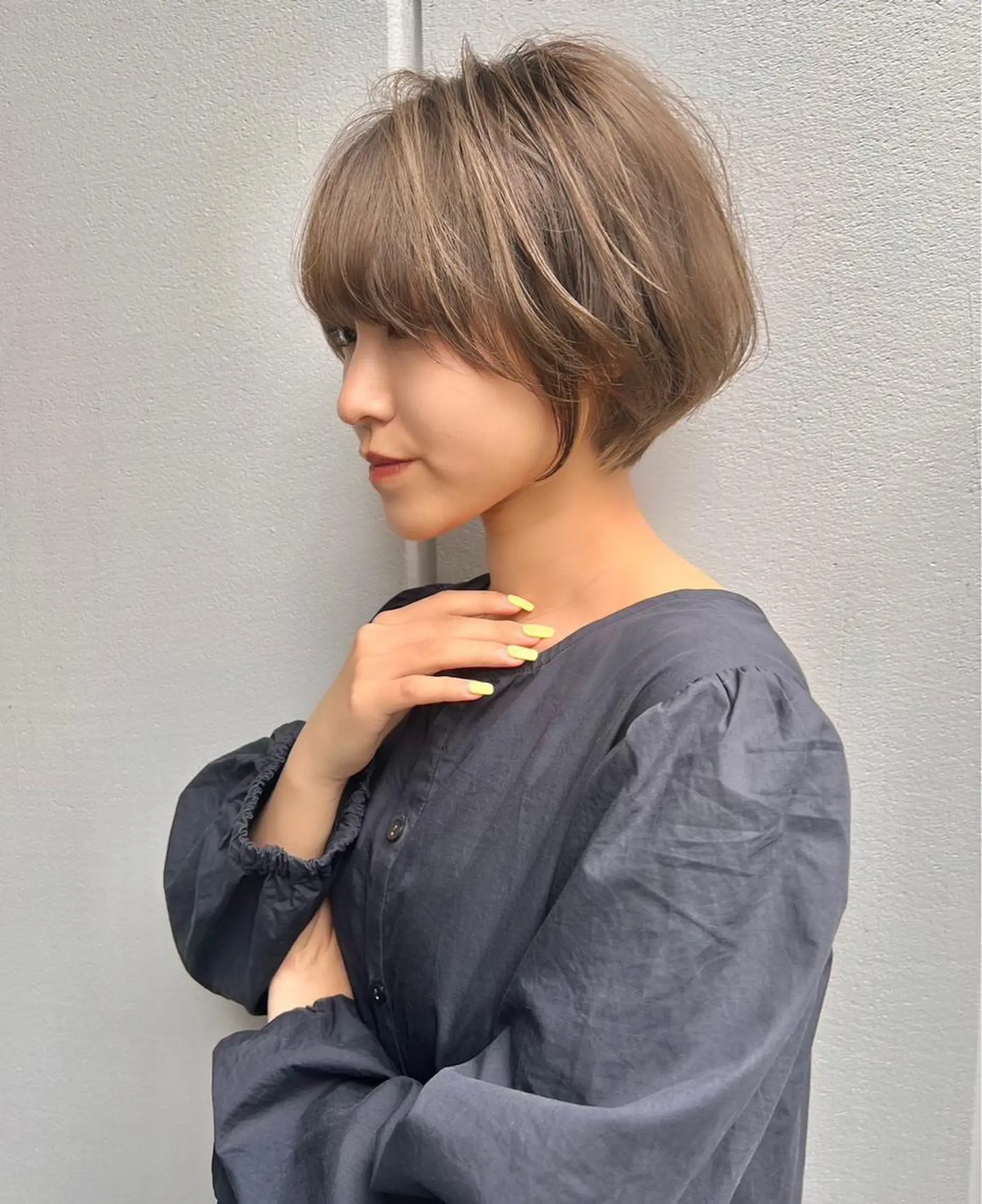 ショート レイヤー縮毛矯正 ささきすずね💗のヘアスタイル
