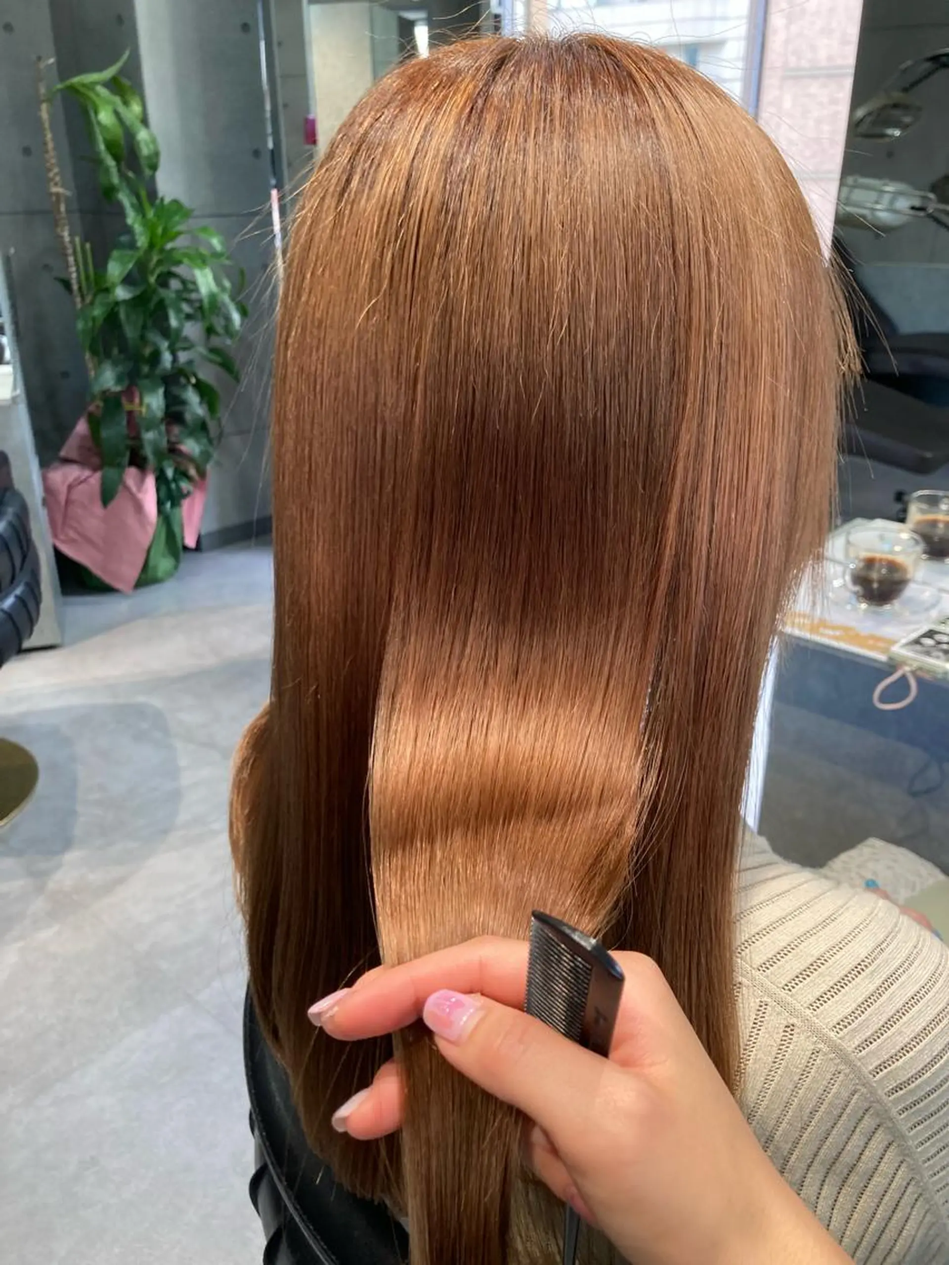 ロング 縮毛矯正 髪質改善☺︎縮毛矯正 ふじい まりんのヘアスタイル