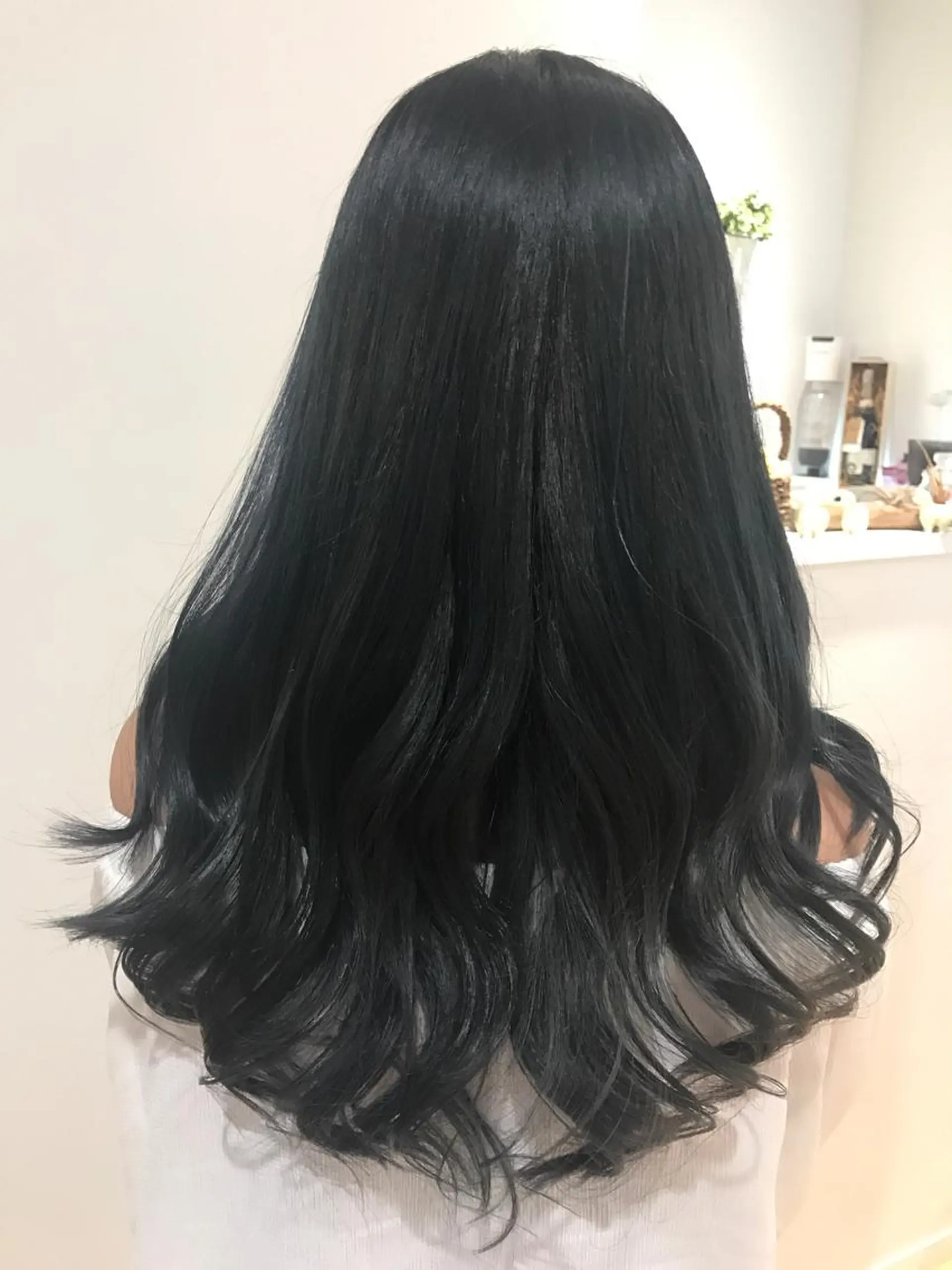 ロング カラー ヘアアレンジ オルチャンヘア 鈴木 まりやのヘアスタイル