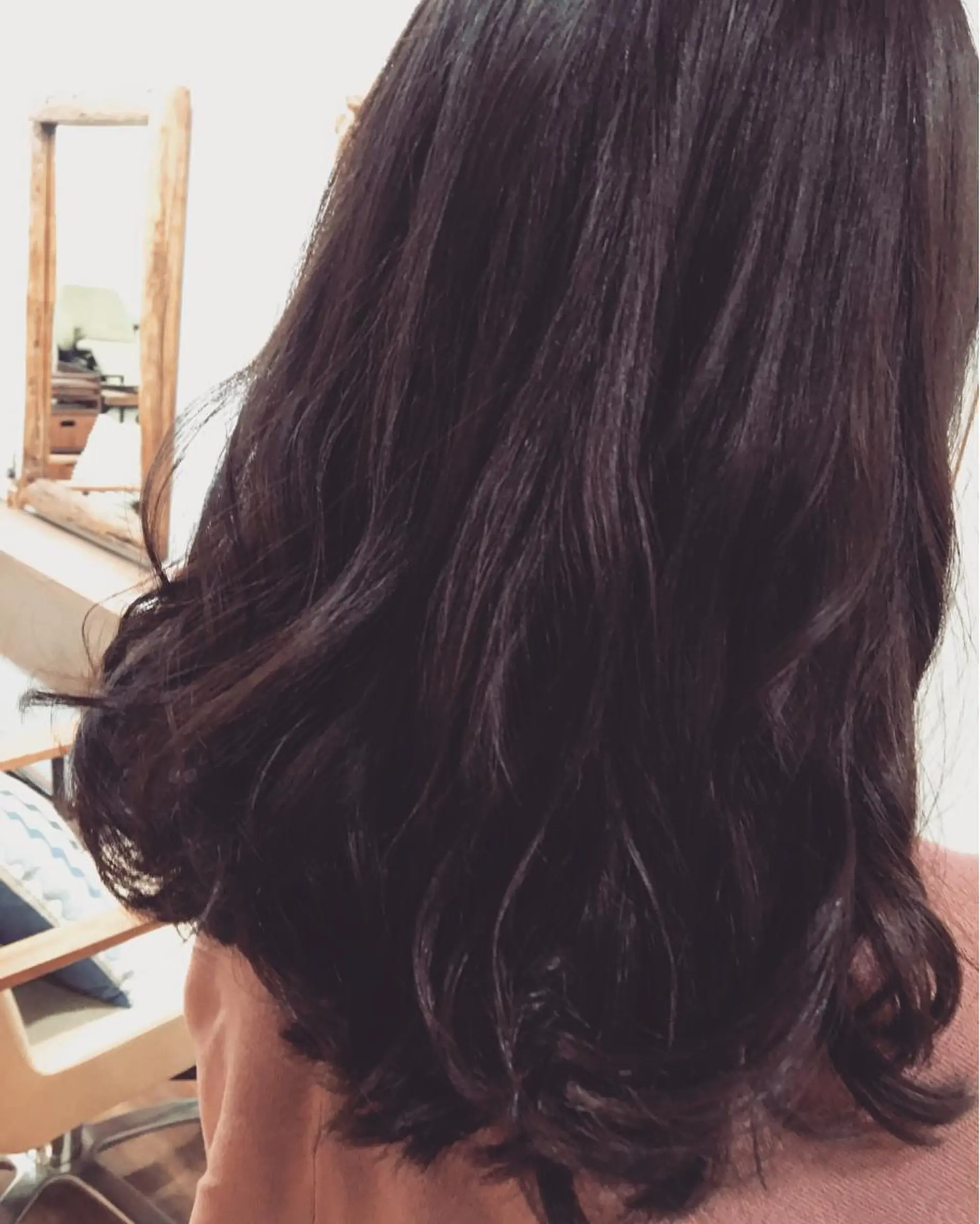 ミディアム カラー パーマ イルミナカラー ラベンダーカラー 【mokuオーナー】 ちはるのヘアスタイル