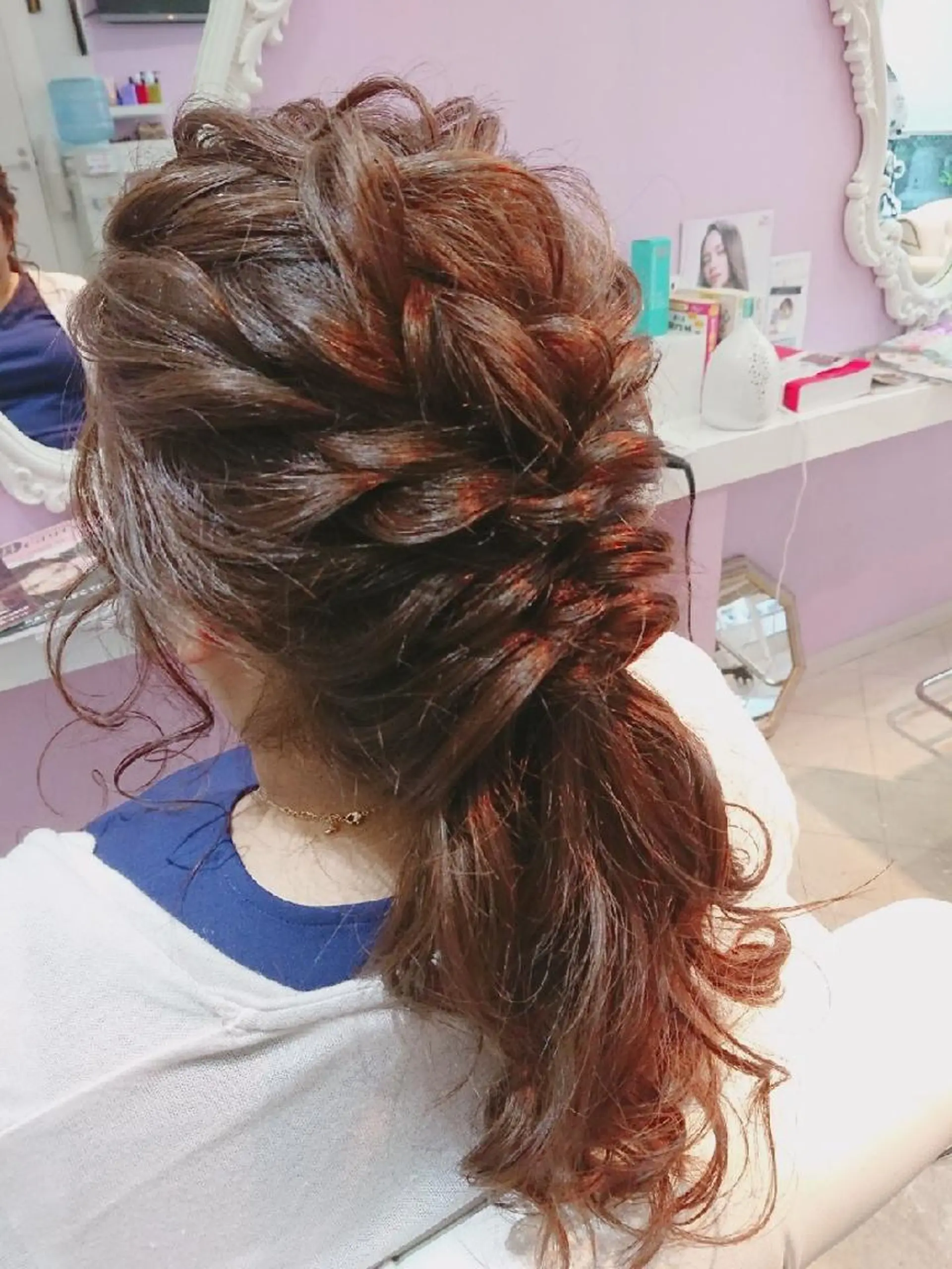 ロング ヘアアレンジ ポニーテール ナカシマ  アユミのヘアスタイル