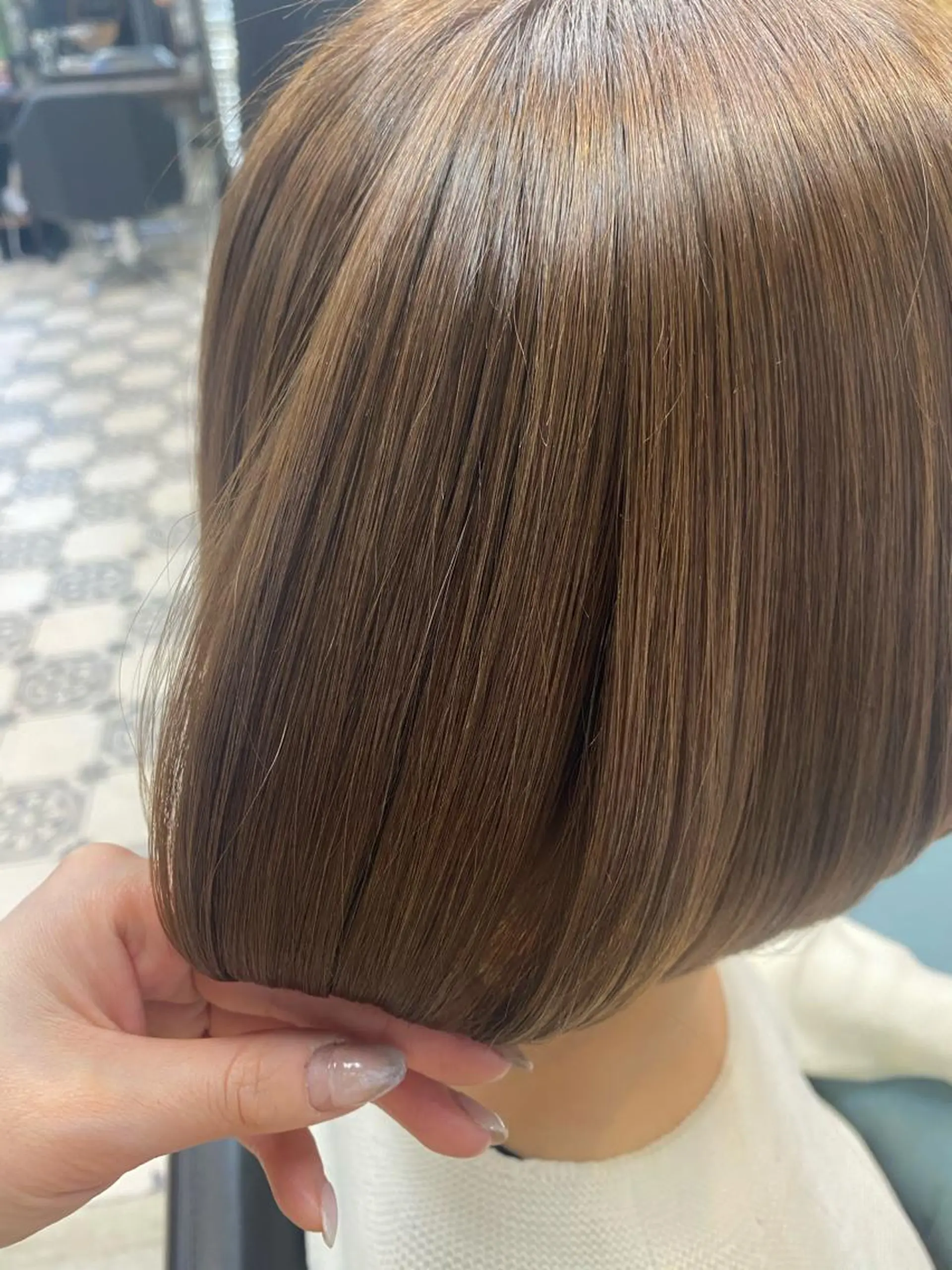 ショート カラー ベージュカラー 学生 トリートメント カット ヘアカラー トリートメント 韓国ヘア☁️ mitsukiのヘアスタイル