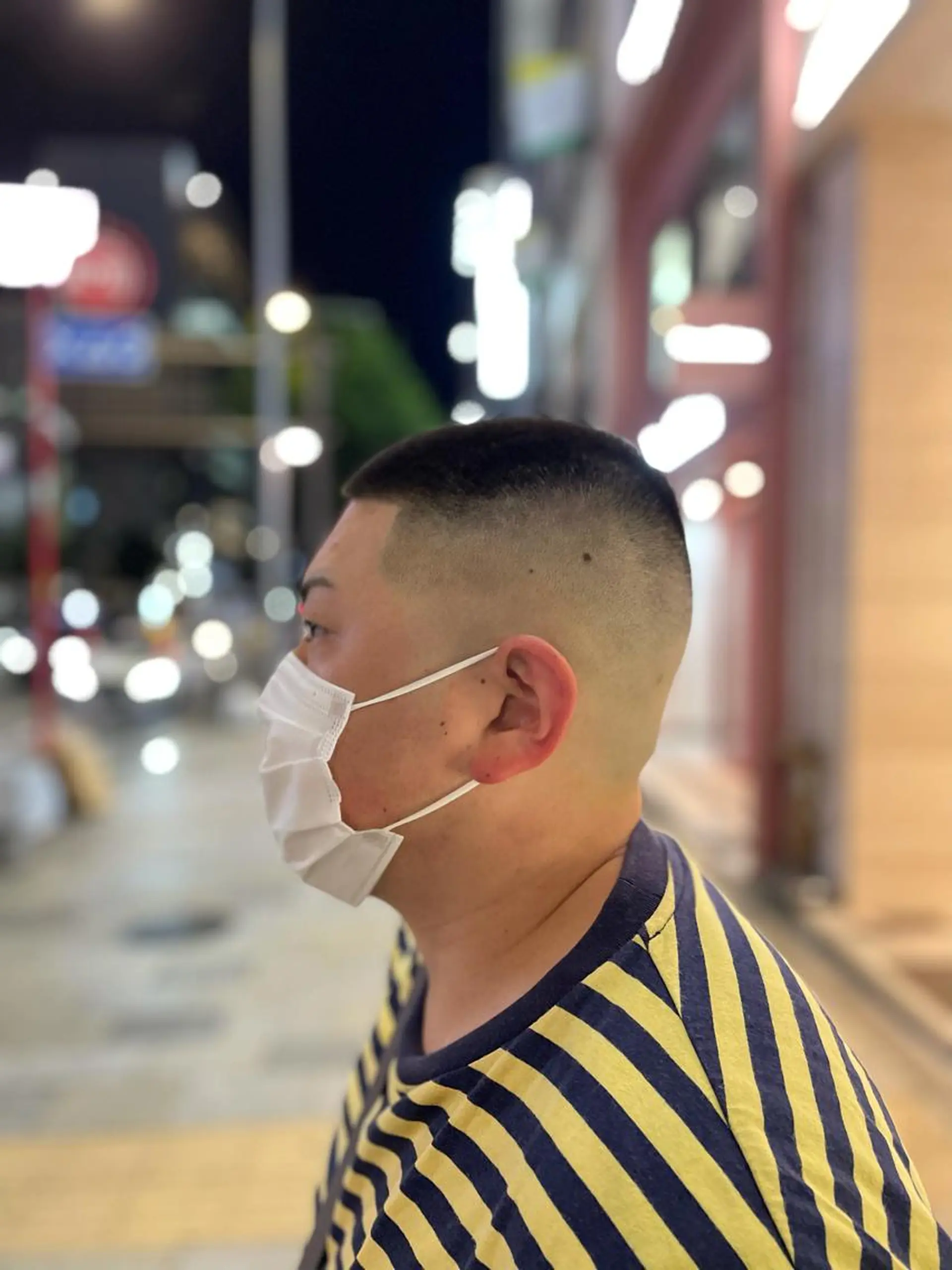 ショート バズカット 瀬波 秀行のヘアスタイル