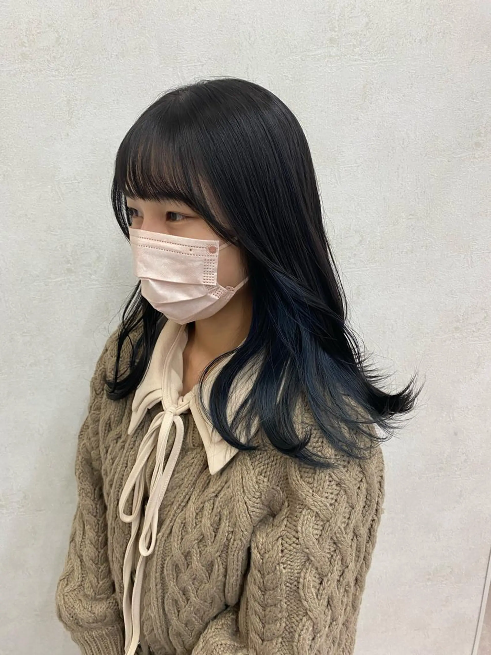 ロング 韓国風ヘア メンズ縮毛矯正 ニュアンスパーマのヘアスタイル