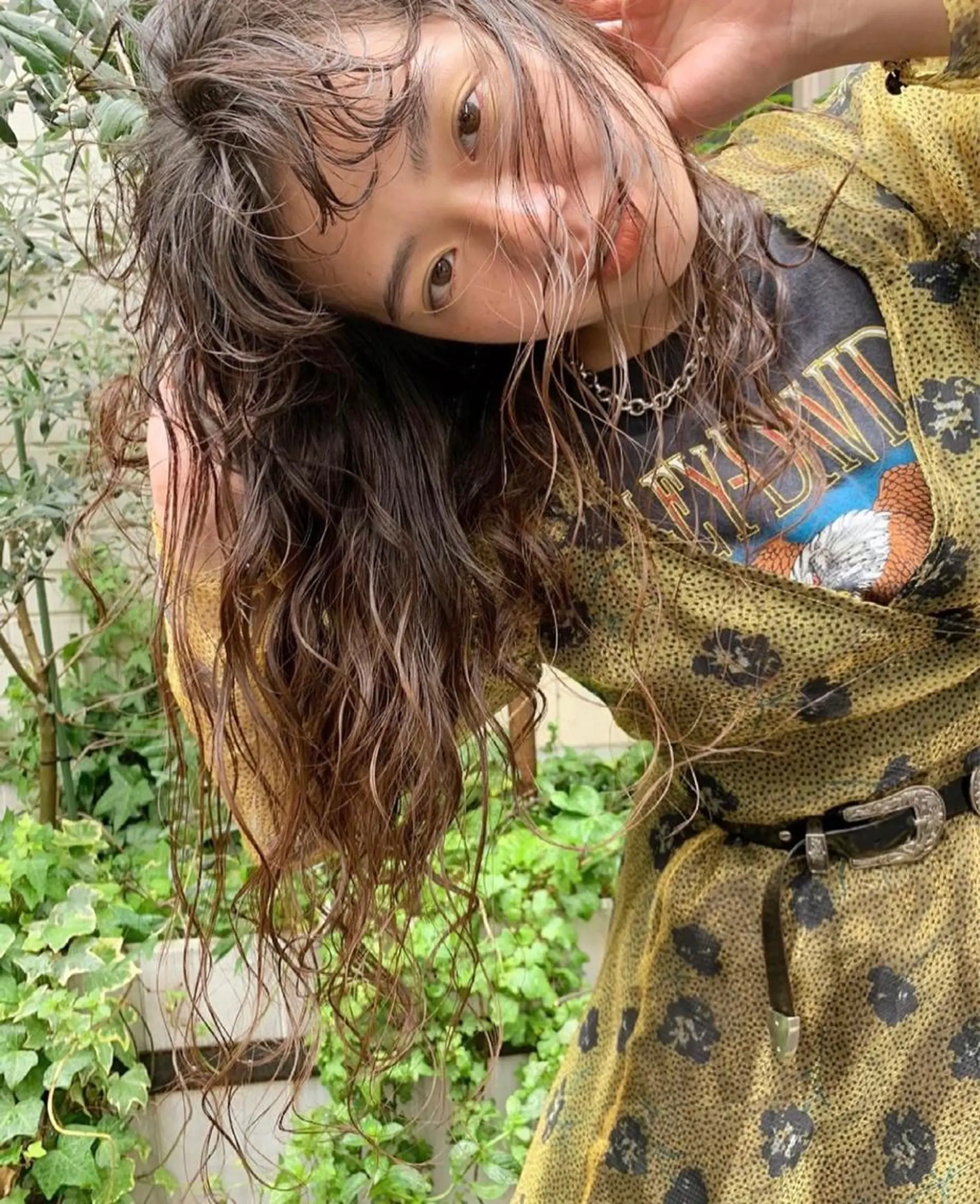 ロング パーマ ニュアンスパーマ カット ヘアカラー パーマ 圧倒的デザイン力 店長🎨RENAのヘアスタイル