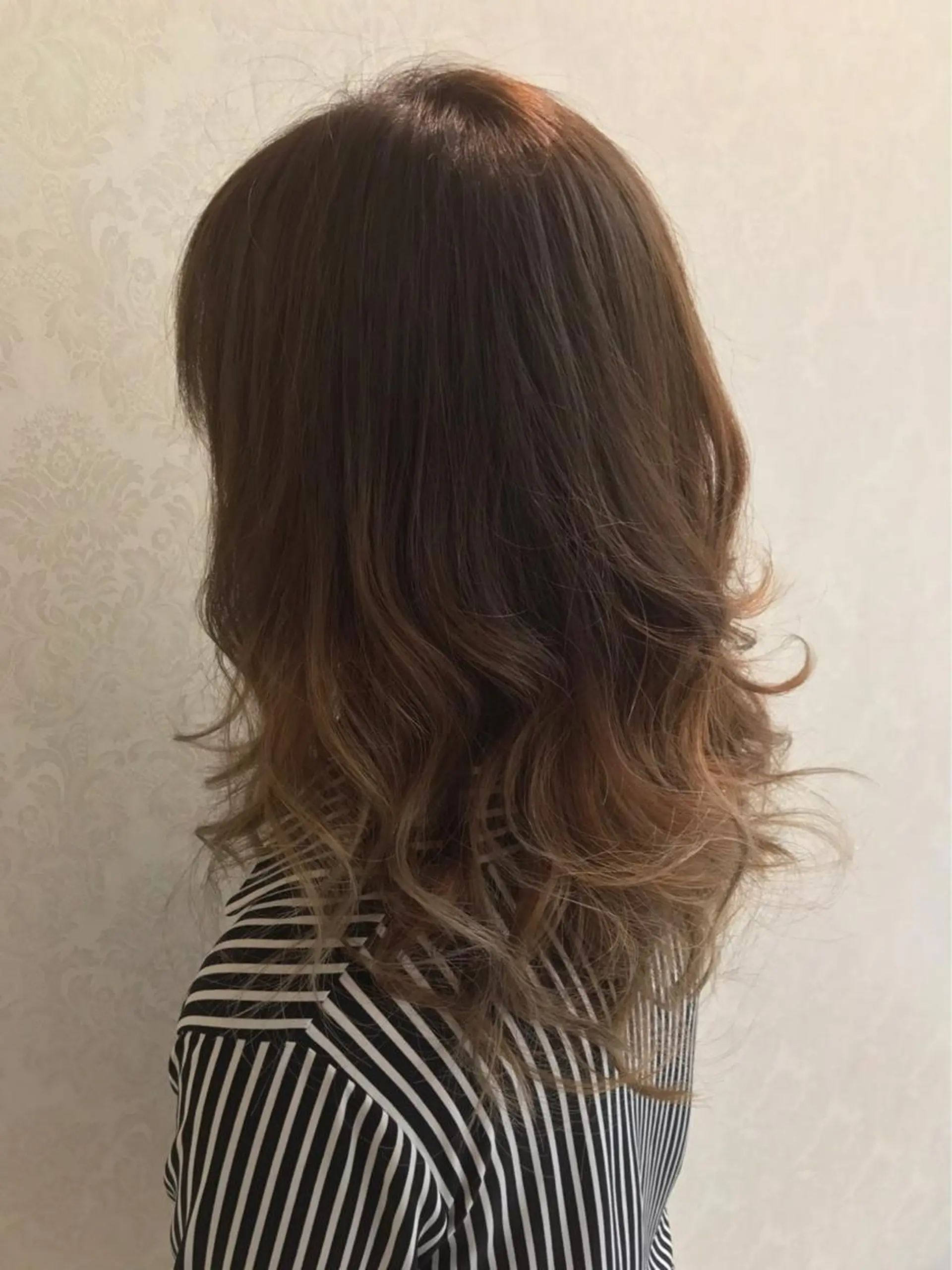 ミディアム カラー グラデーションカラー パーマ 福田 武士のヘアスタイル