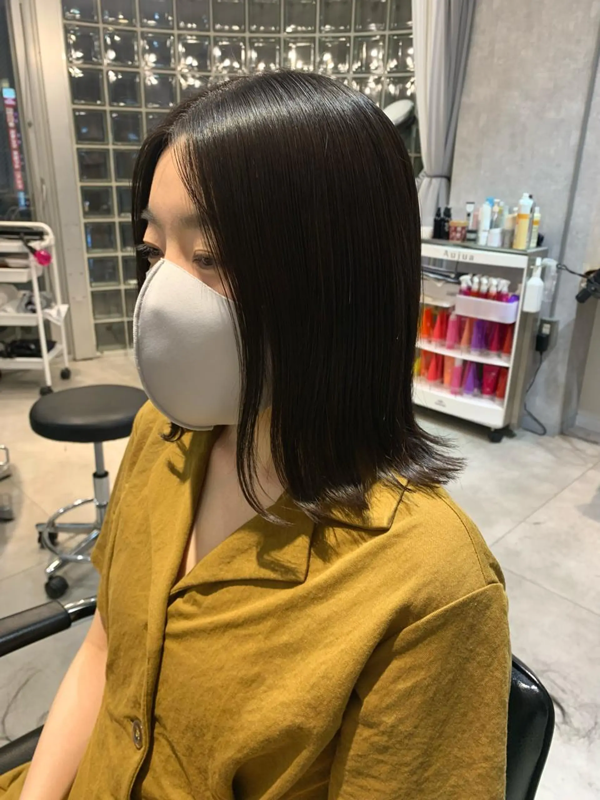 ミディアム カット クレハ :)のヘアスタイル
